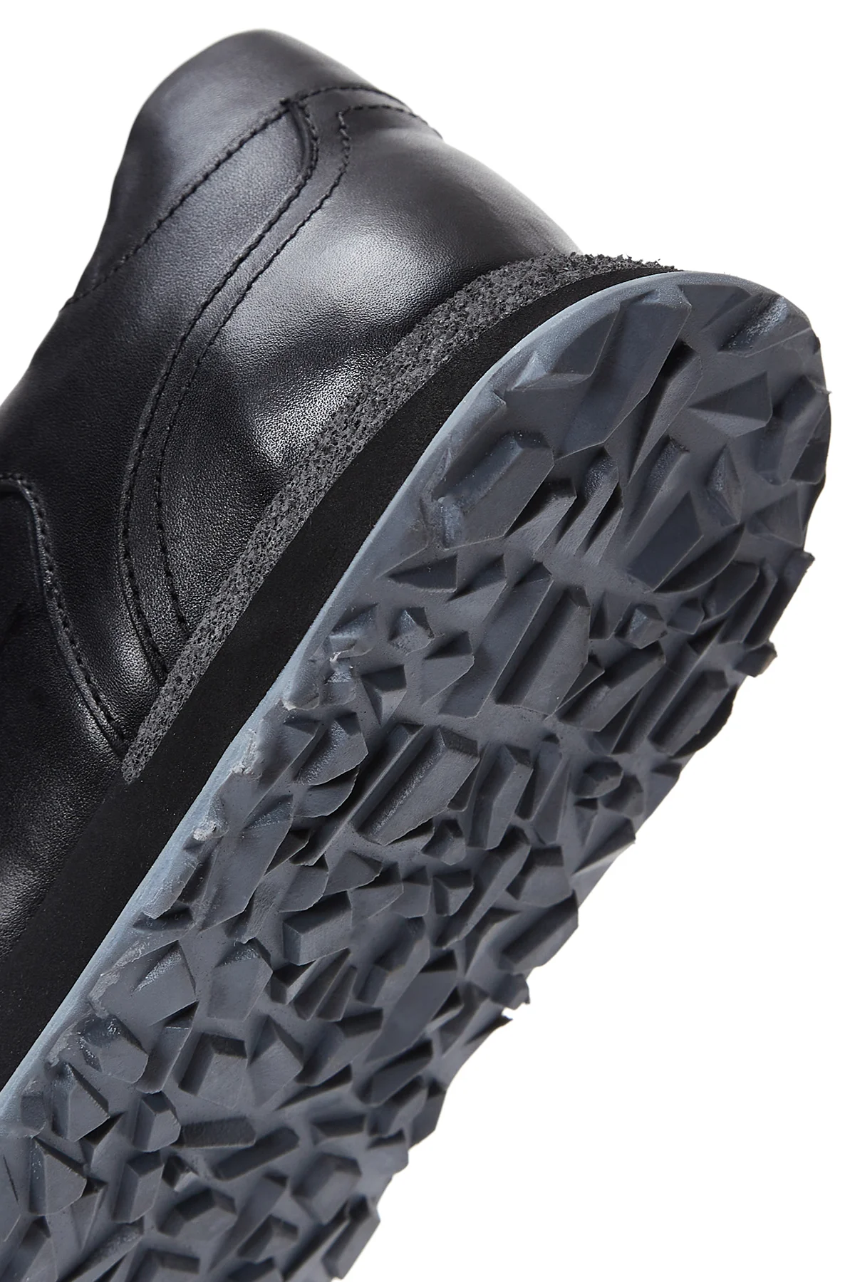 Erkek Siyah Deri Sneaker - Image 9