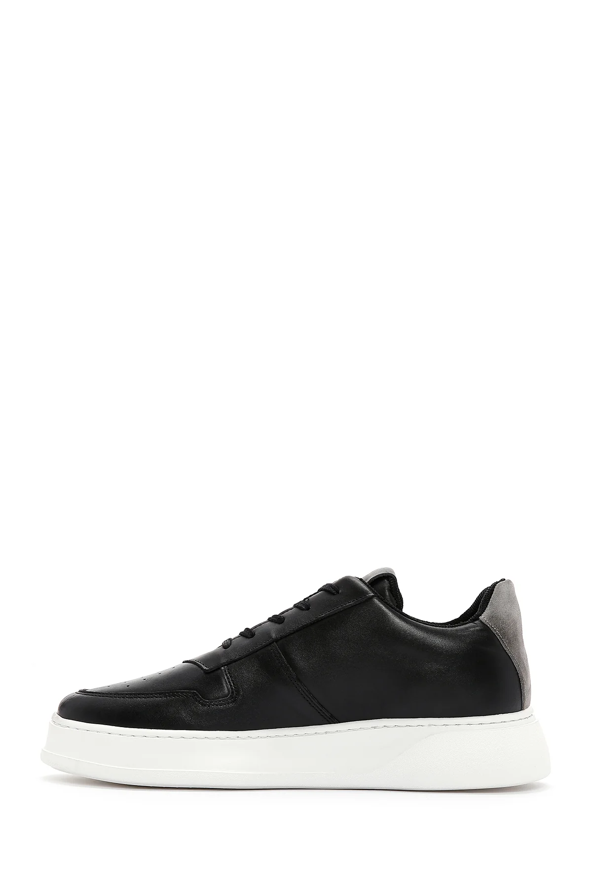 Erkek Siyah Deri Sneaker - Image 2