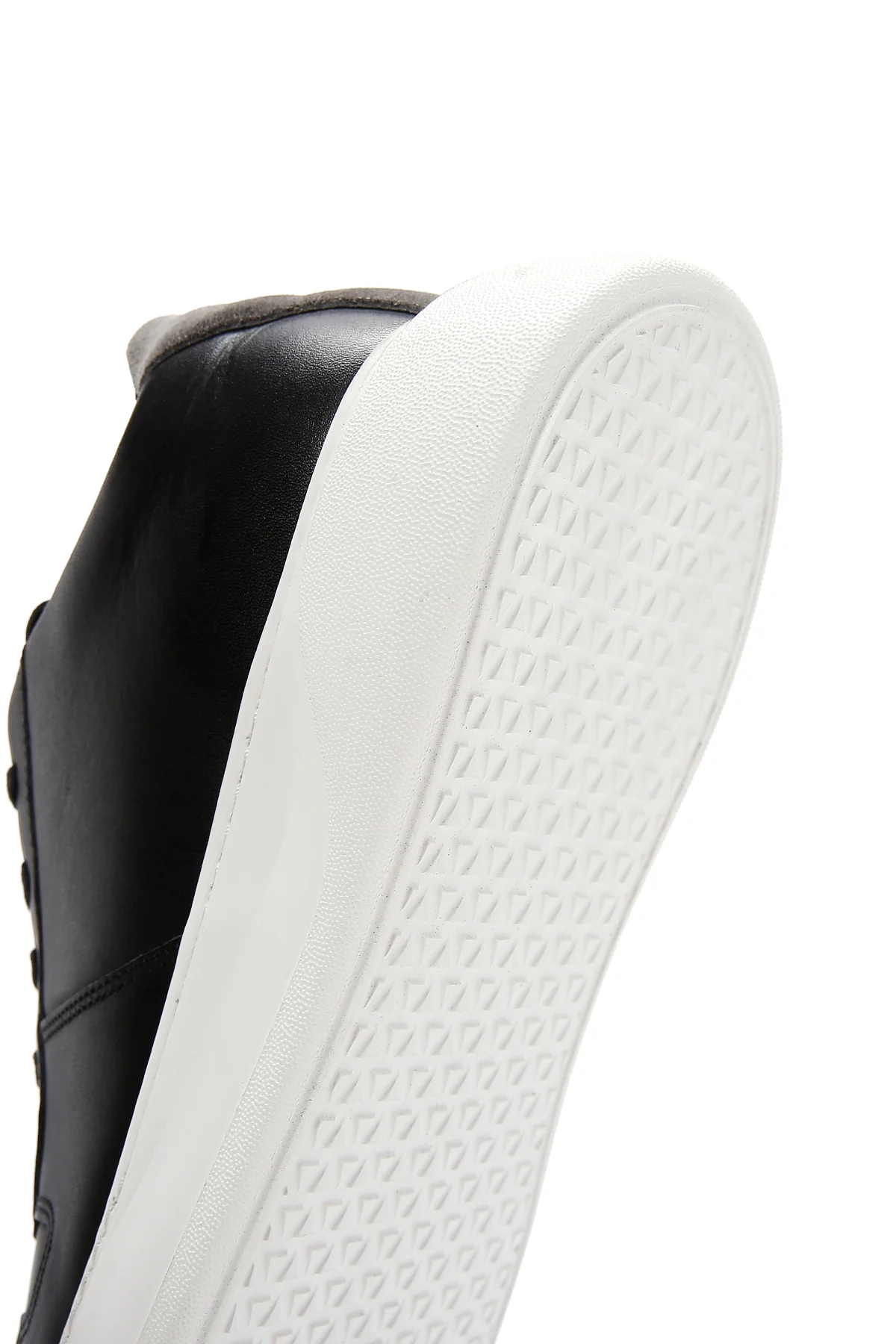 Erkek Siyah Deri Sneaker - Image 8