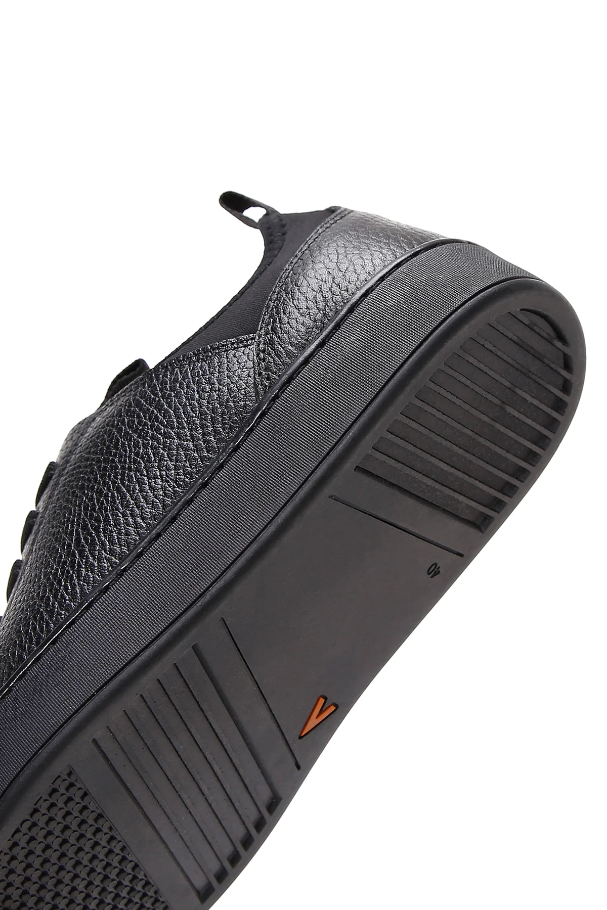 Erkek Siyah Deri Sneaker - Image 10