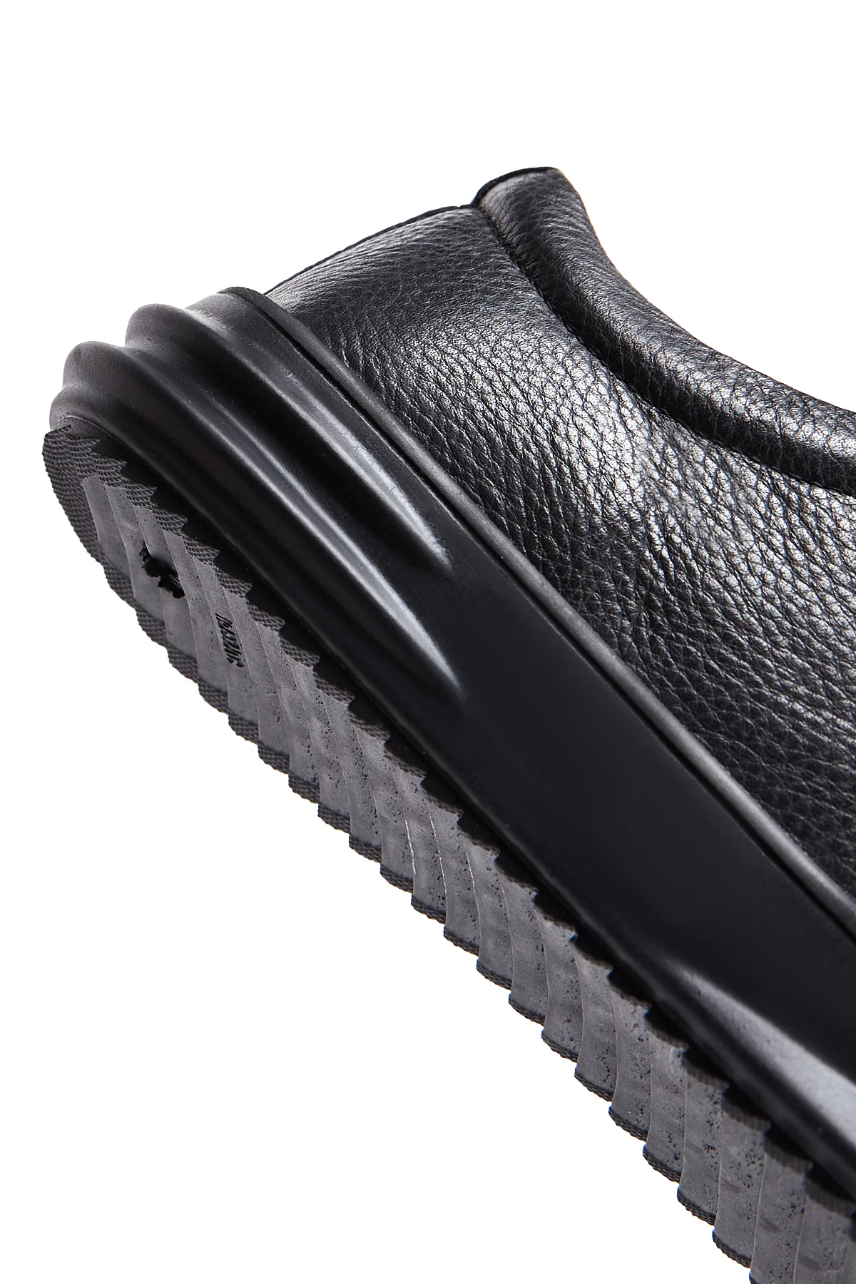 Erkek Siyah Deri Sneaker - Image 8