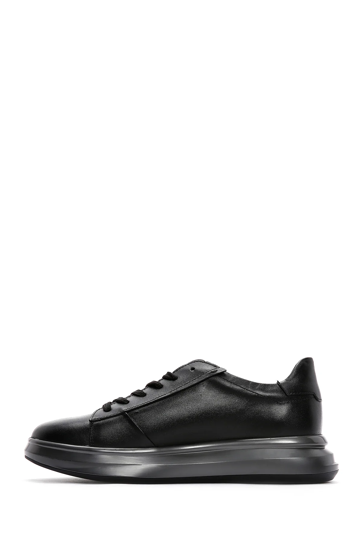 Erkek Siyah Deri Sneaker - Image 2