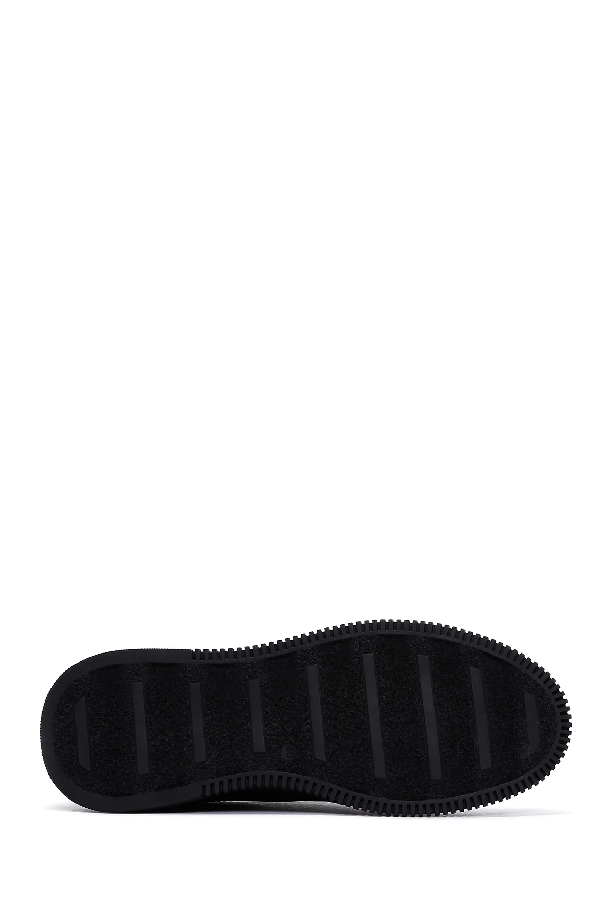 Erkek Siyah Deri Sneaker - Image 4