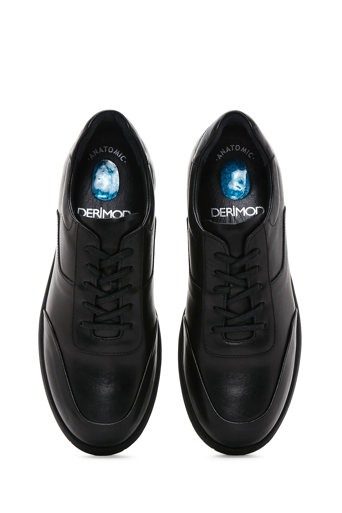 Erkek Siyah Deri Sneaker - Image 6