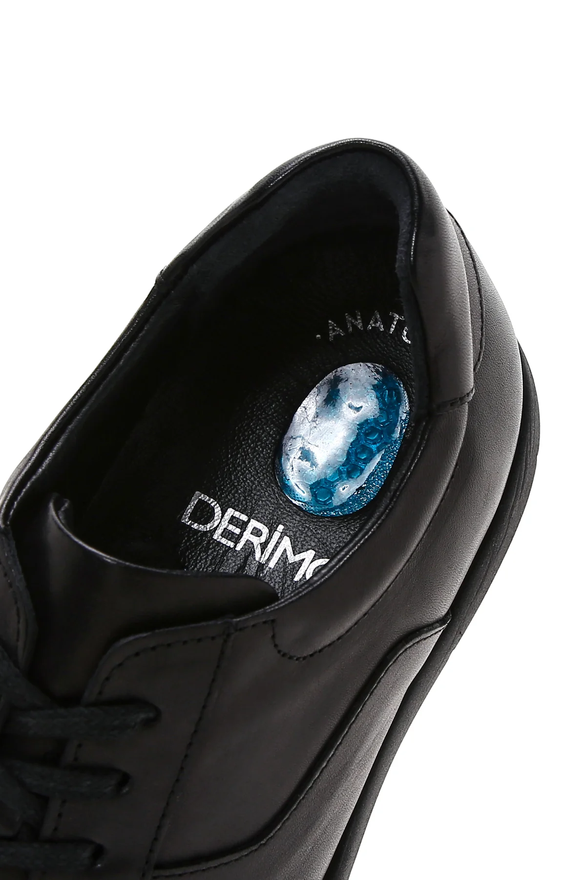Erkek Siyah Deri Sneaker - Image 7