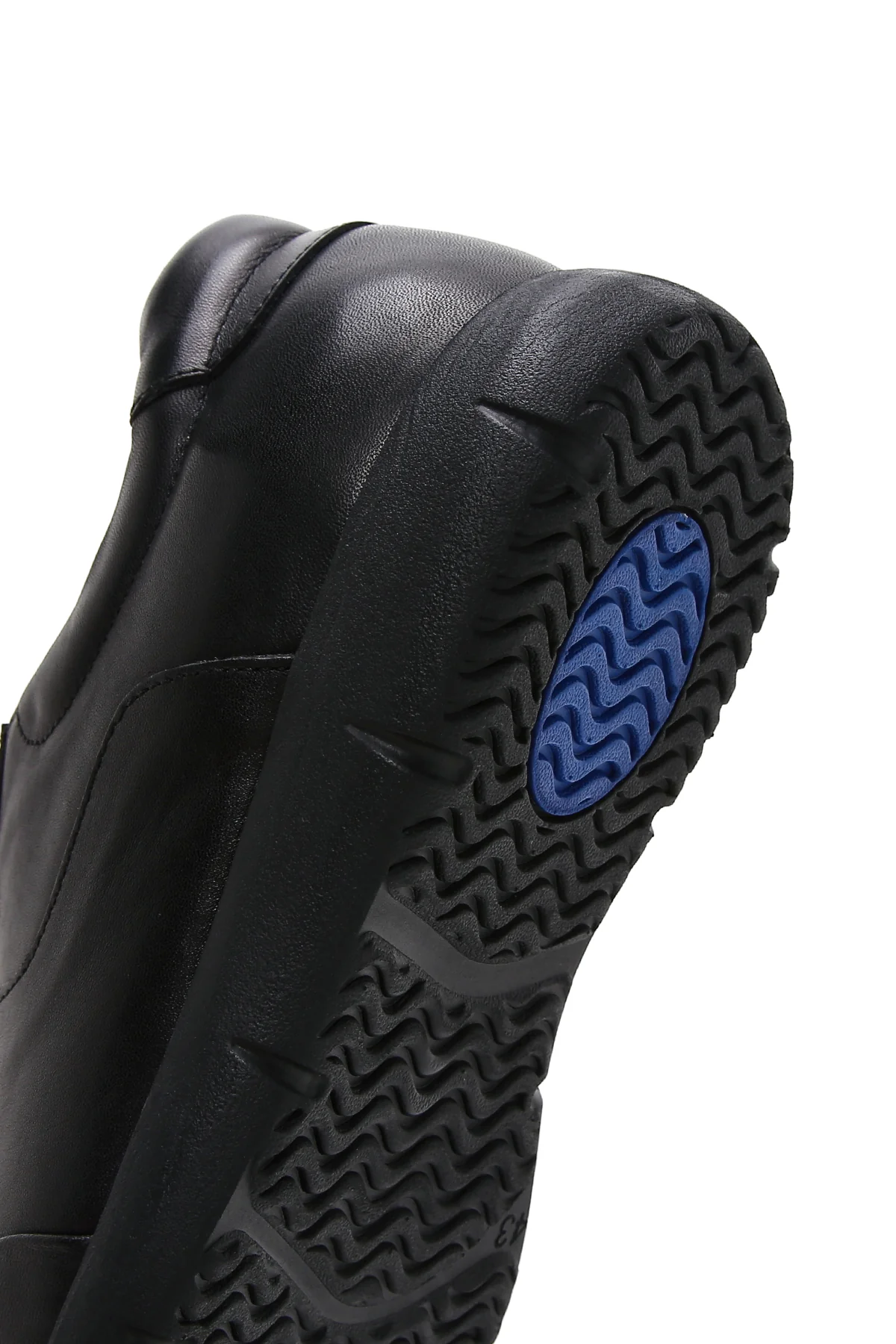 Erkek Siyah Deri Sneaker - Image 9