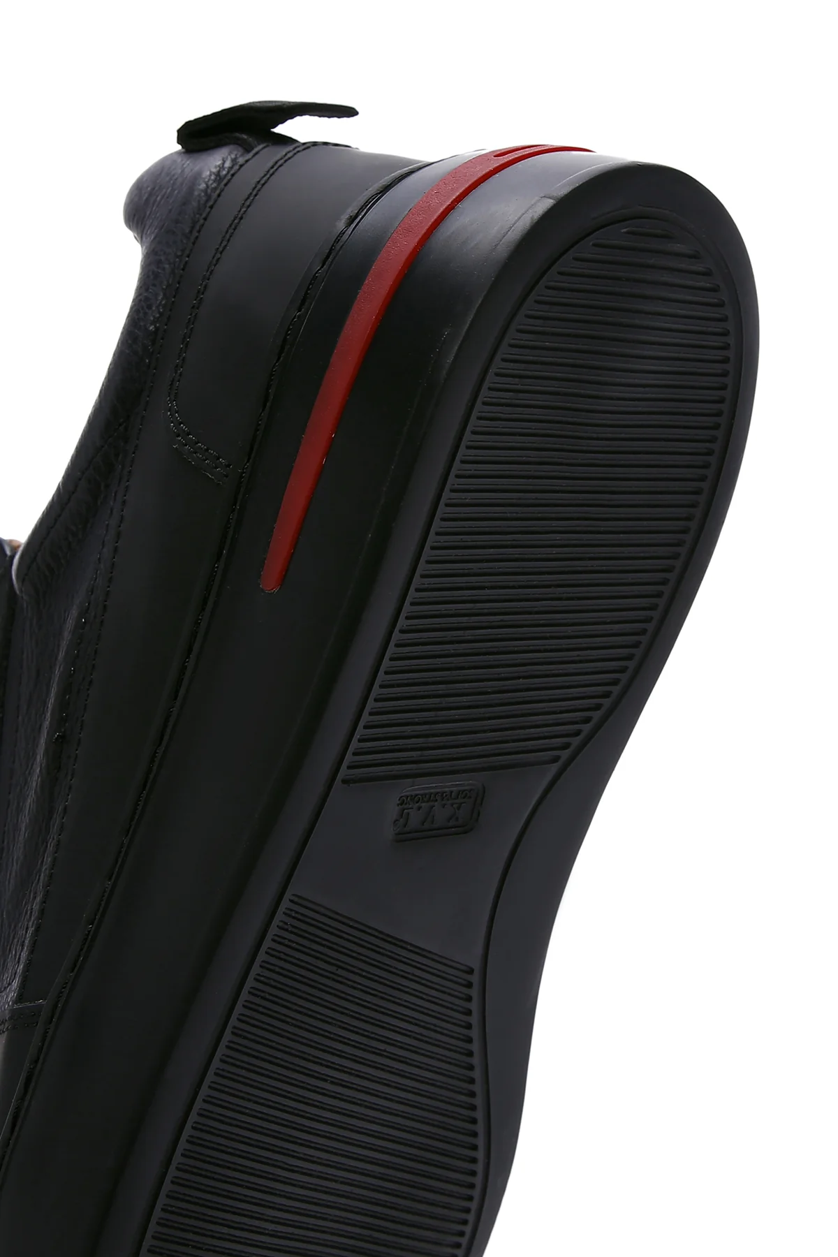 Erkek Siyah Deri Sneaker - Image 11