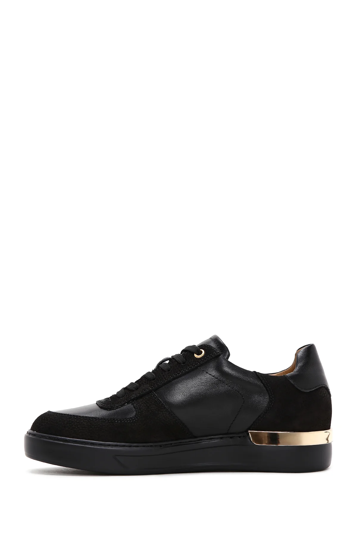 Erkek Siyah Deri Sneaker - Image 2