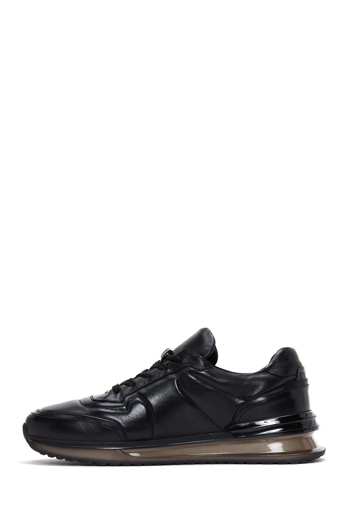 Erkek Siyah Deri Sneaker - Image 2