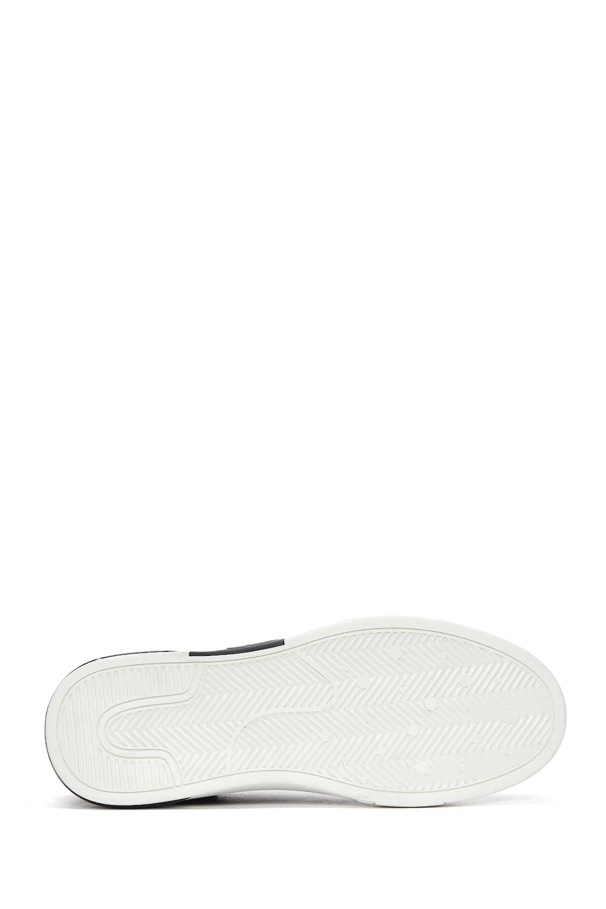 Erkek Siyah Deri Sneaker - Image 4