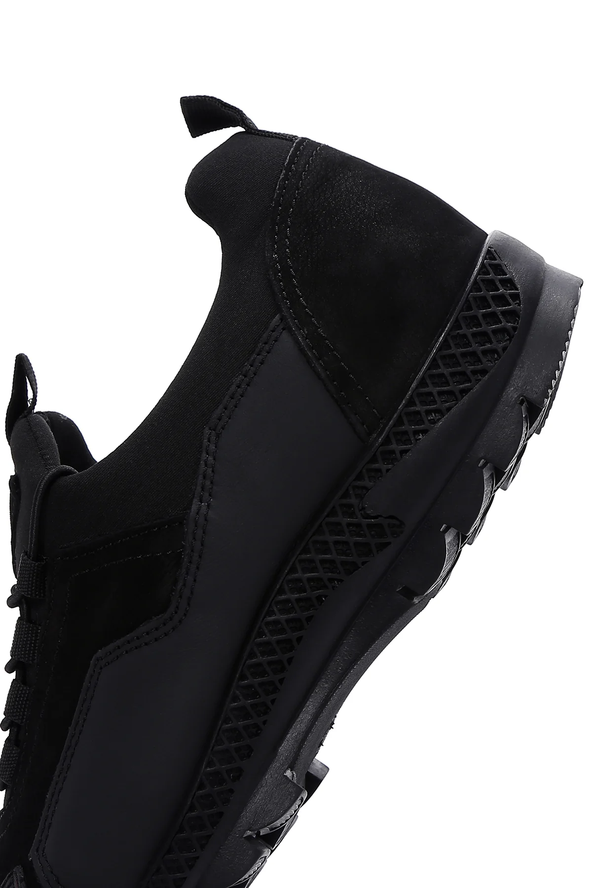 Erkek Siyah Deri Sneaker - Image 8