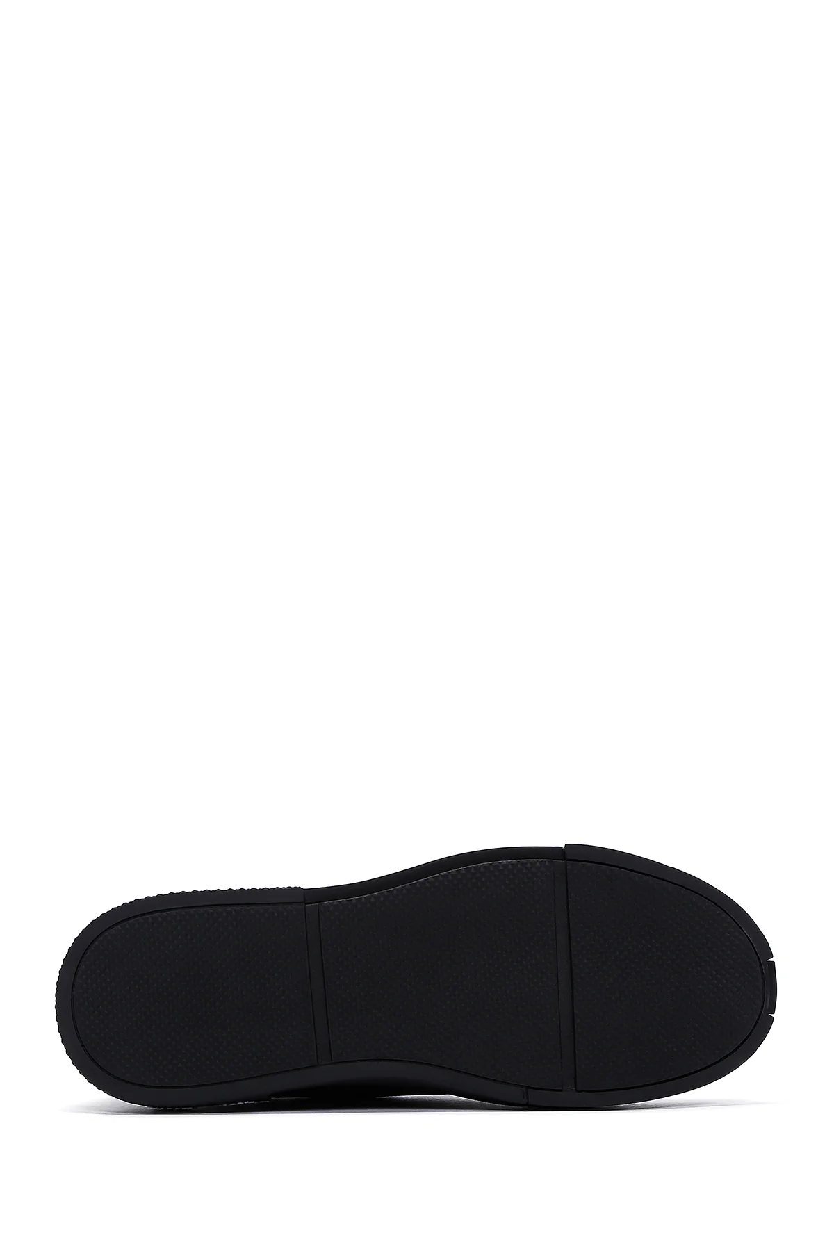 Erkek Siyah Deri Sneaker - Image 4