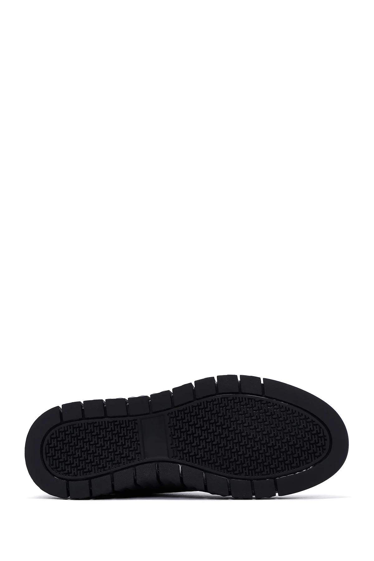 Erkek Siyah Deri Sneaker - Image 4