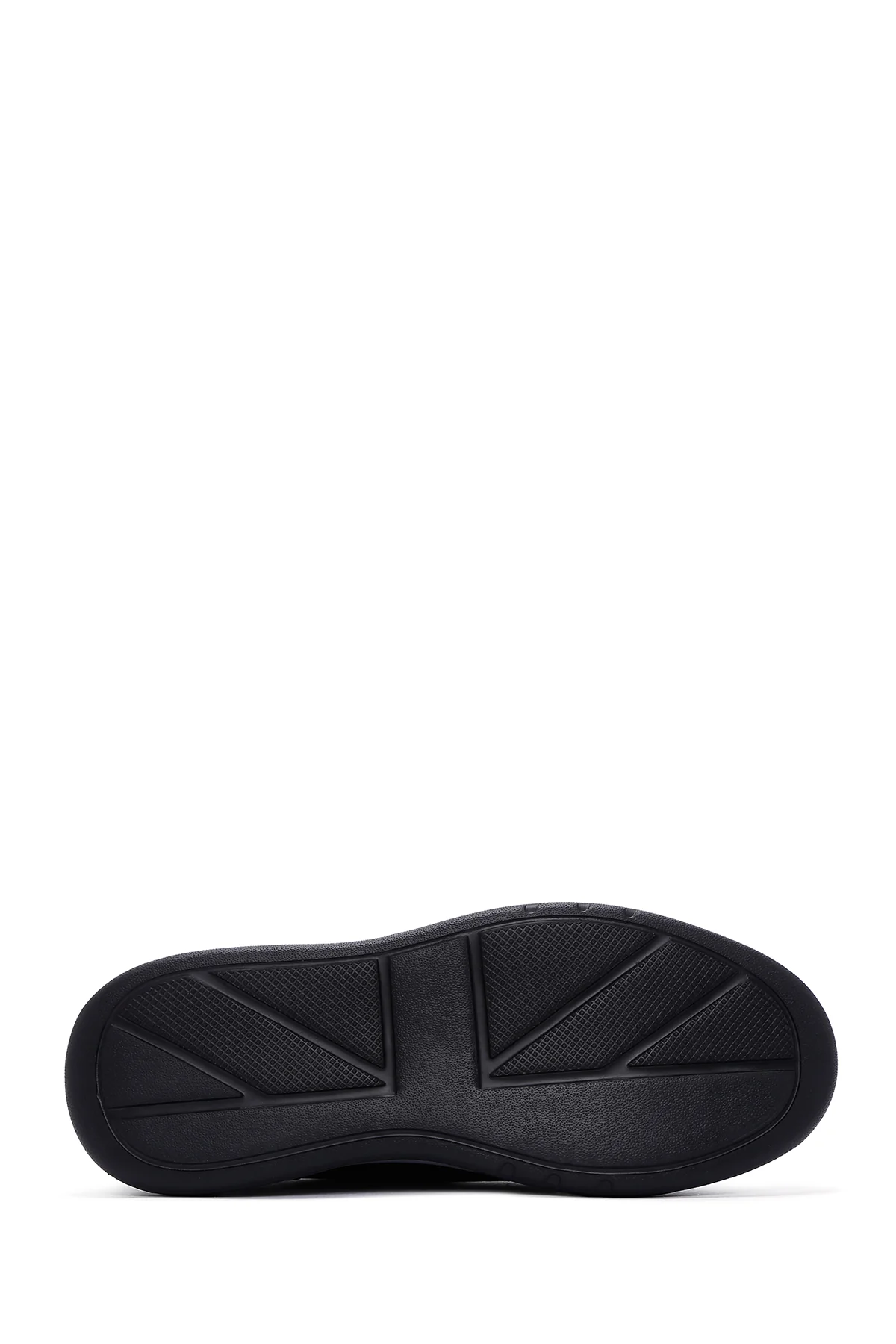 Erkek Siyah Deri Sneaker - Image 4
