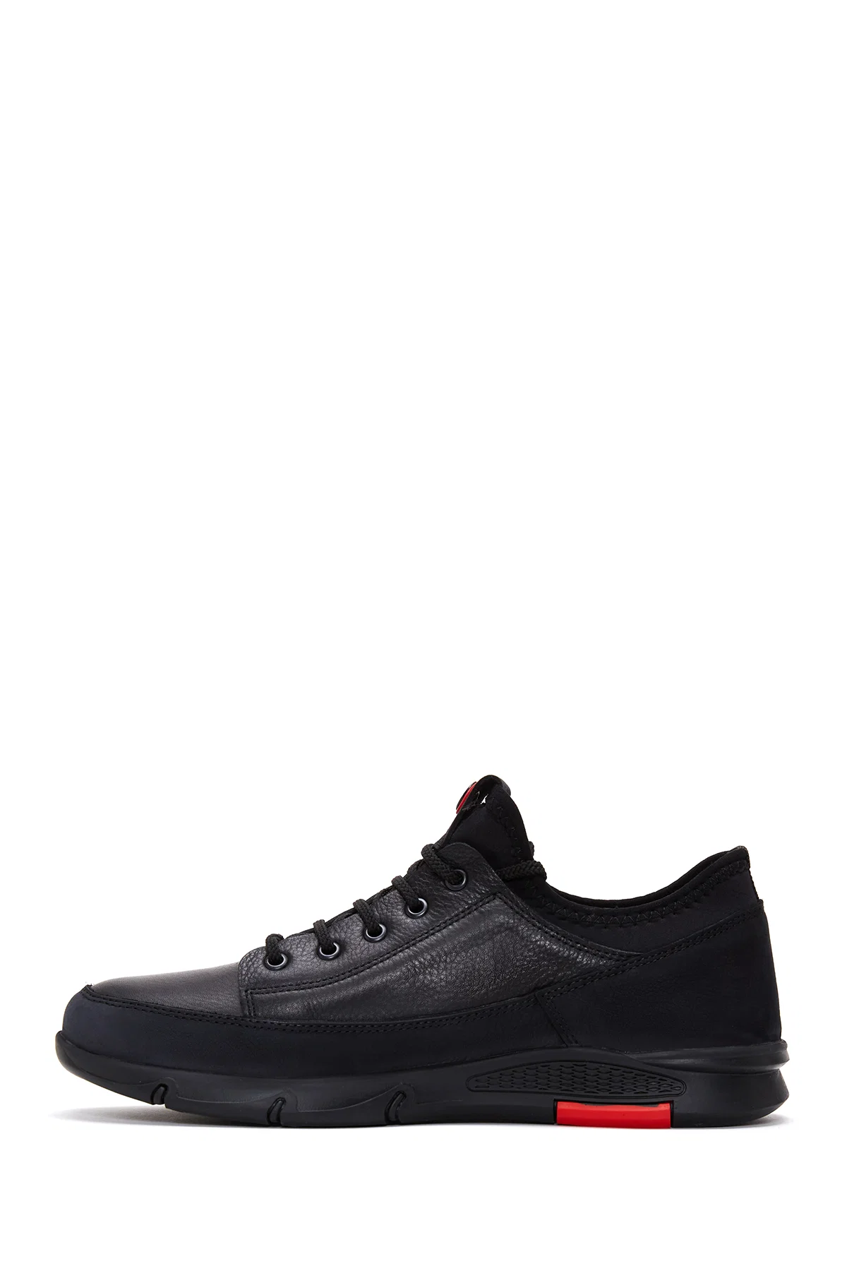 Erkek Siyah Deri Sneaker - Image 2