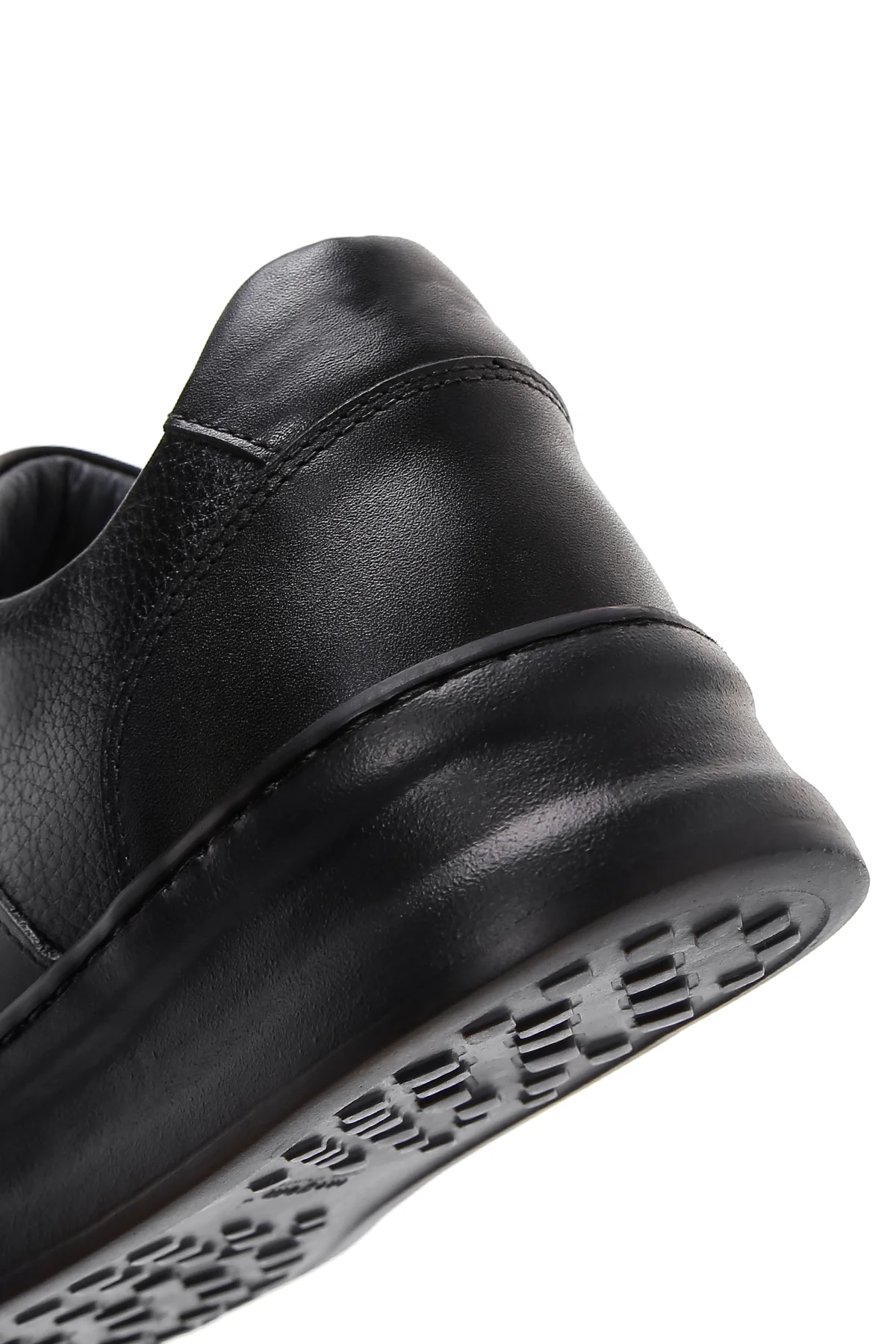 Erkek Siyah Deri Sneaker - Image 10