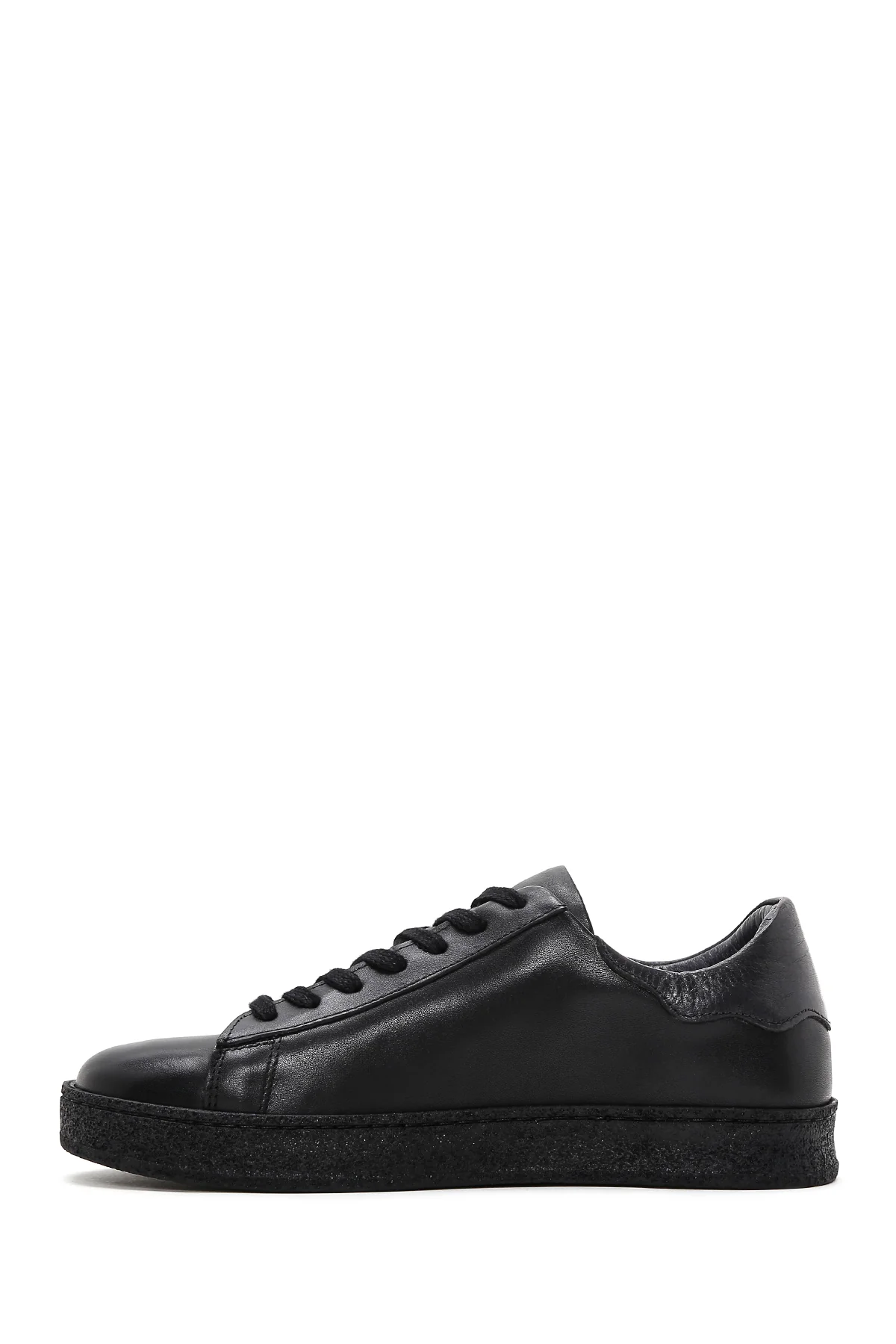 Erkek Siyah Deri Sneaker - Image 2