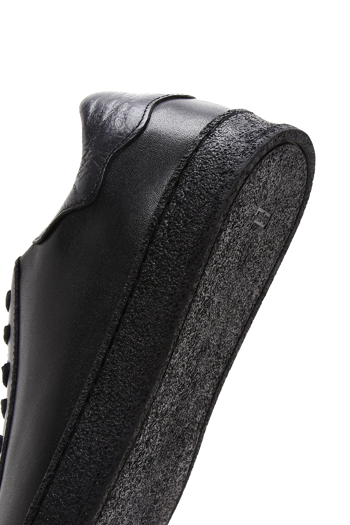 Erkek Siyah Deri Sneaker - Image 8