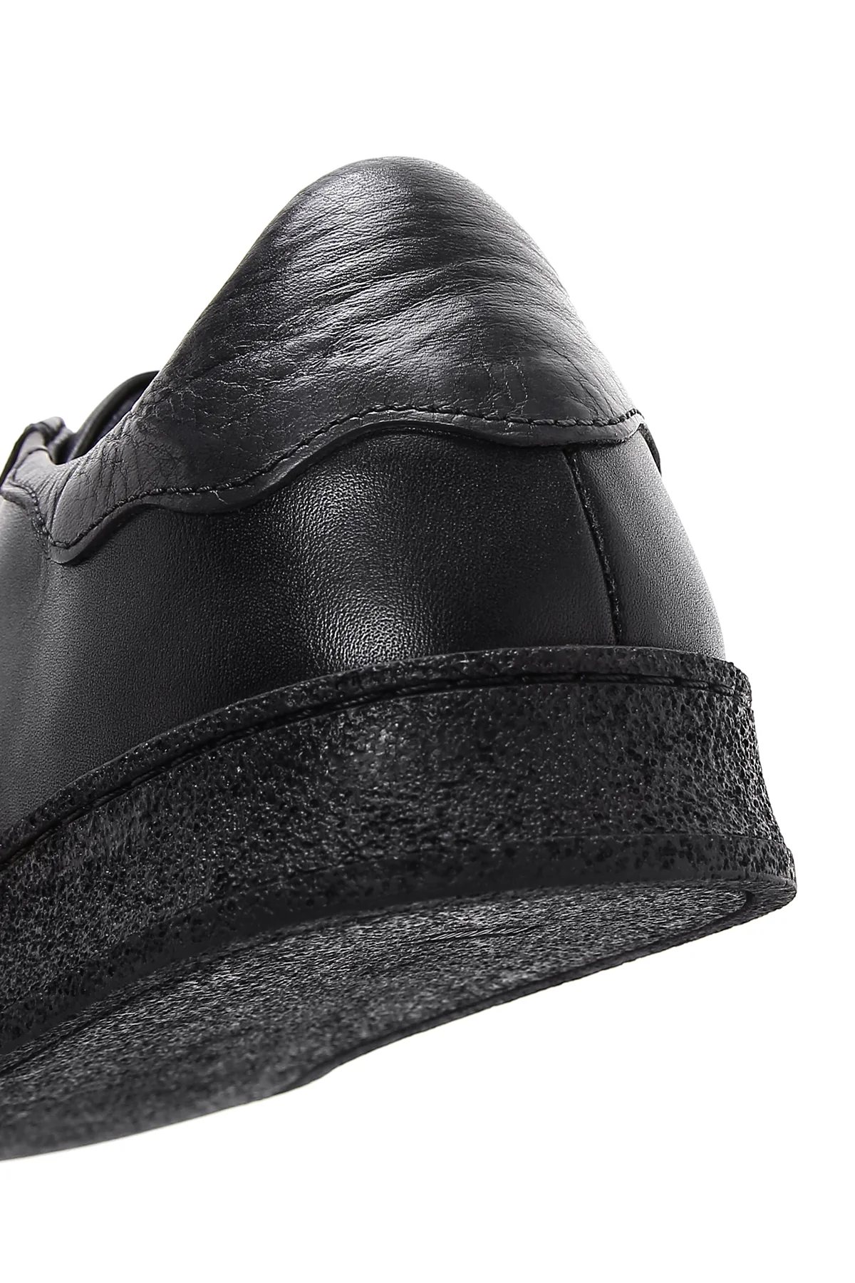 Erkek Siyah Deri Sneaker - Image 9
