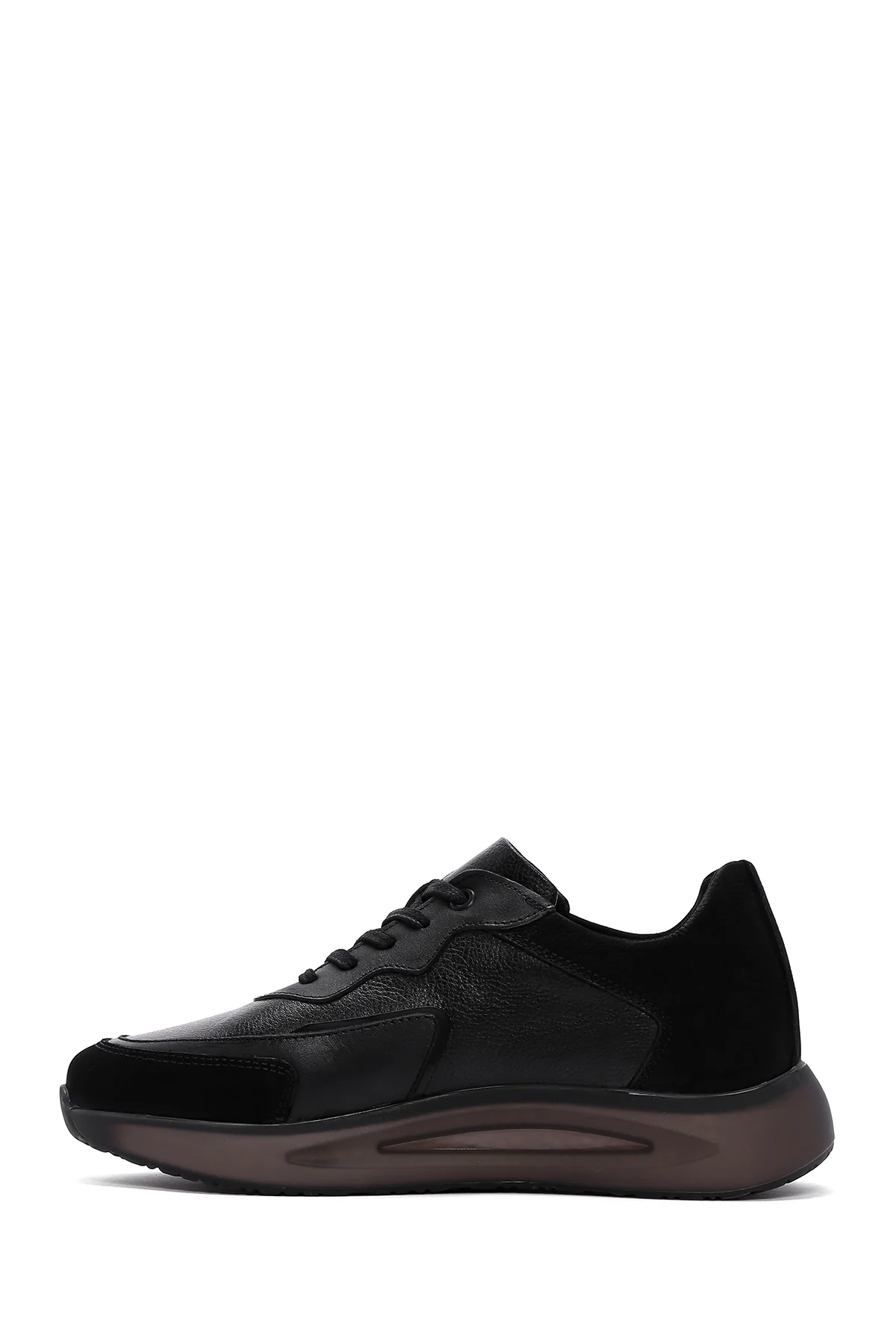 Erkek Siyah Deri Sneaker - Image 2