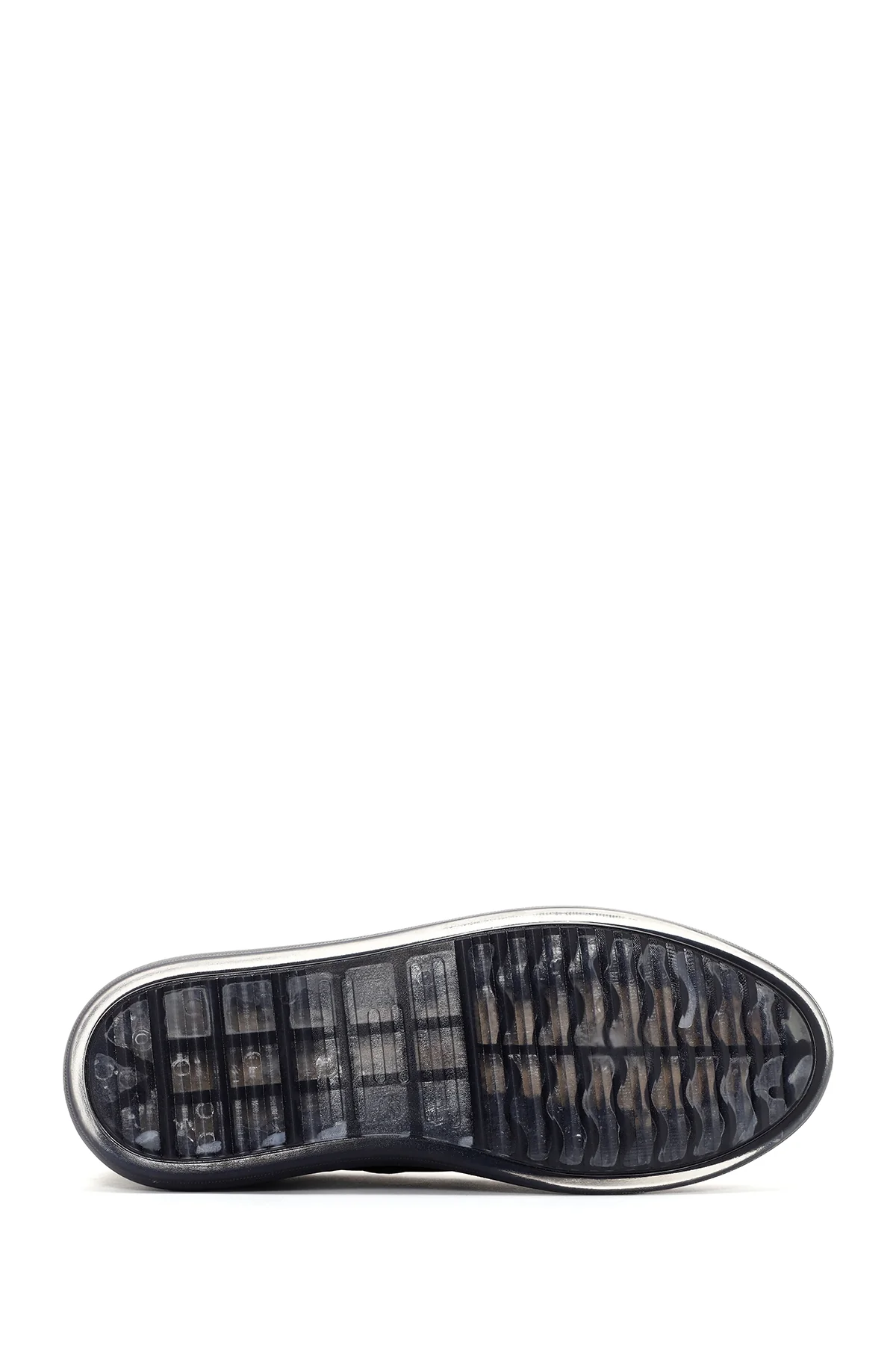 Erkek Siyah Deri Sneaker - Image 4