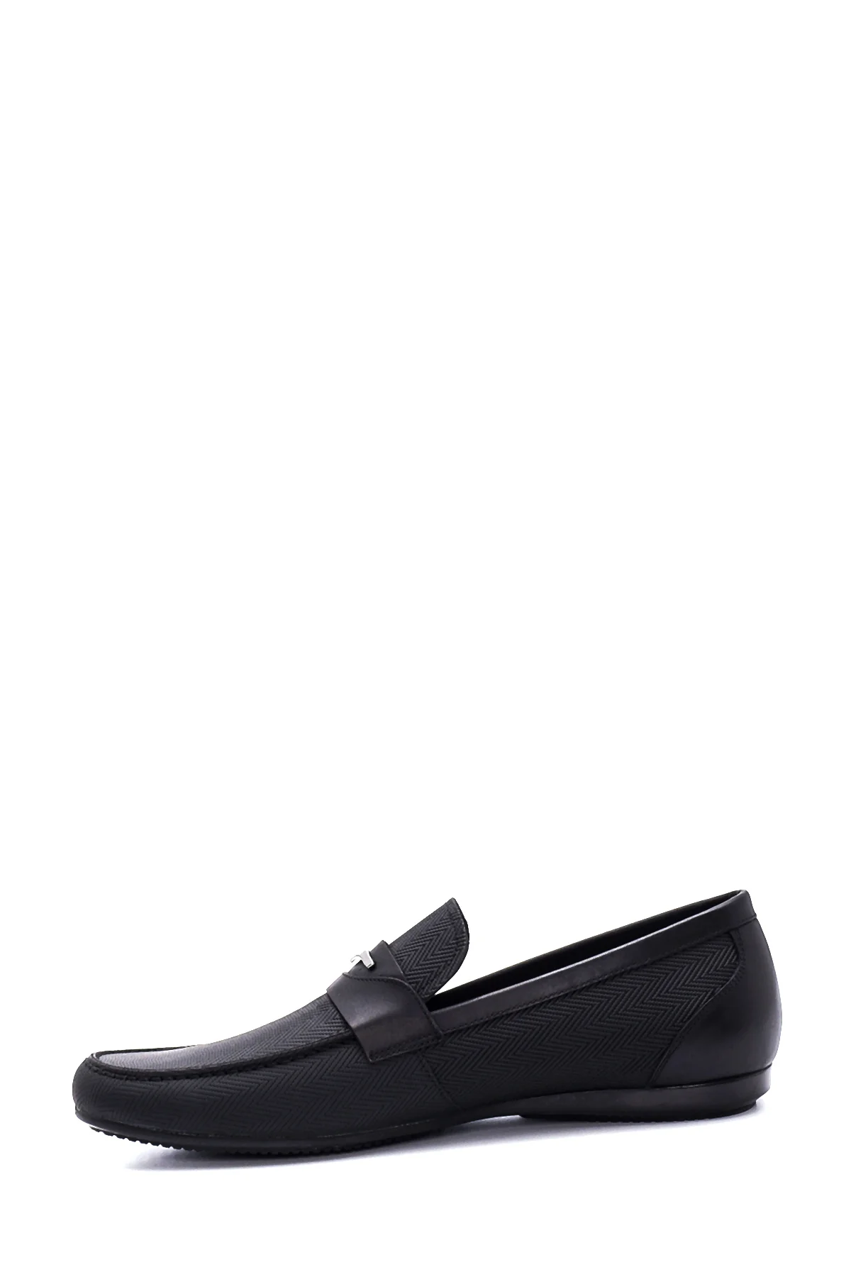 Erkek Siyah Deri Tokalı Casual Loafer - Image 2