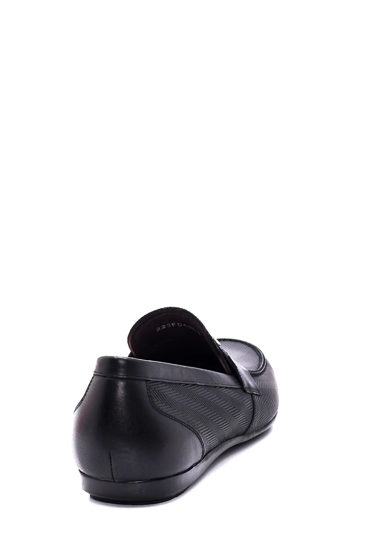 Erkek Siyah Deri Tokalı Casual Loafer - Image 5