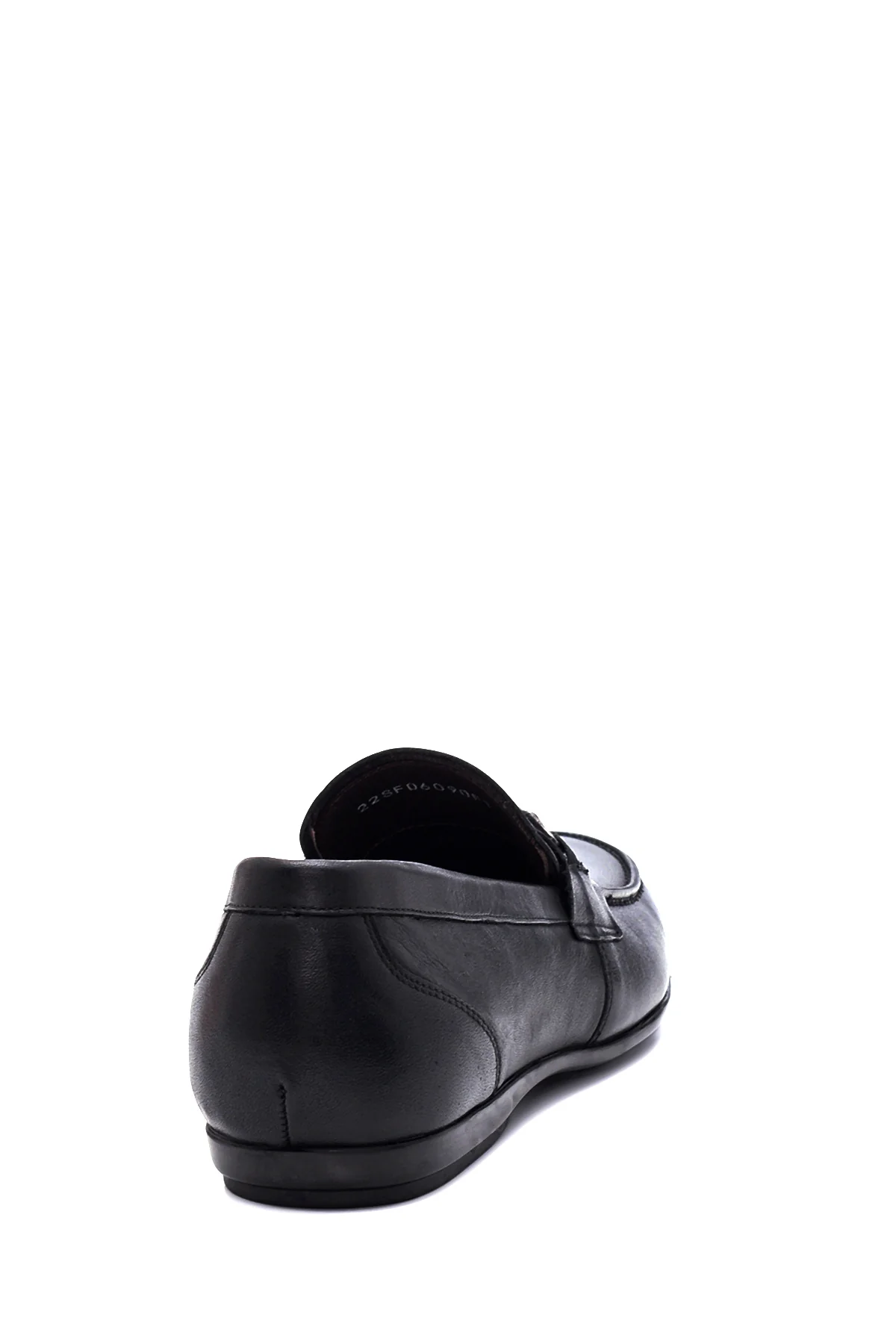 Erkek Siyah Deri Tokalı Casual Loafer - Image 5