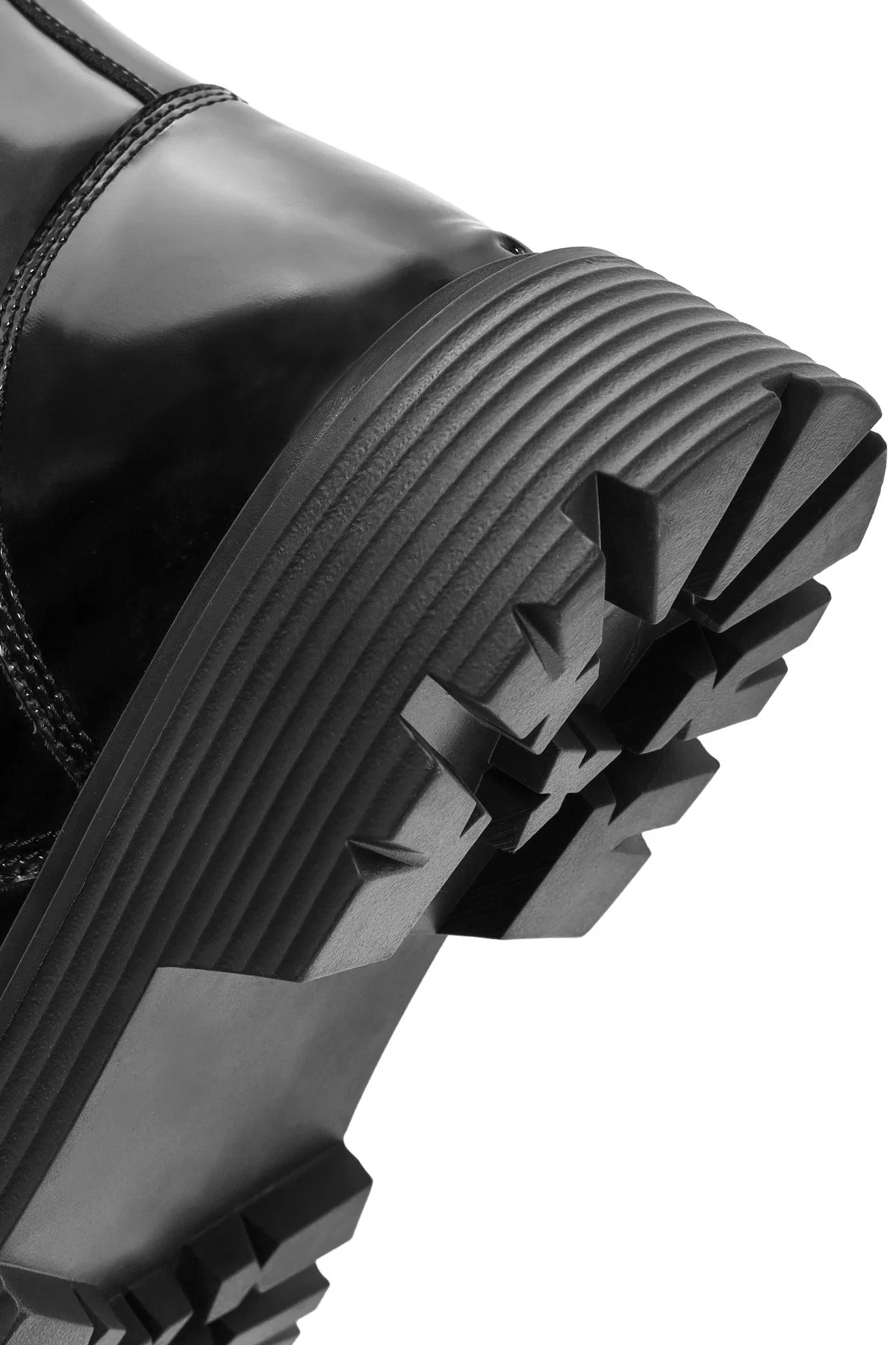 Erkek Siyah Fermuarlı Deri Postal Bot - Image 8