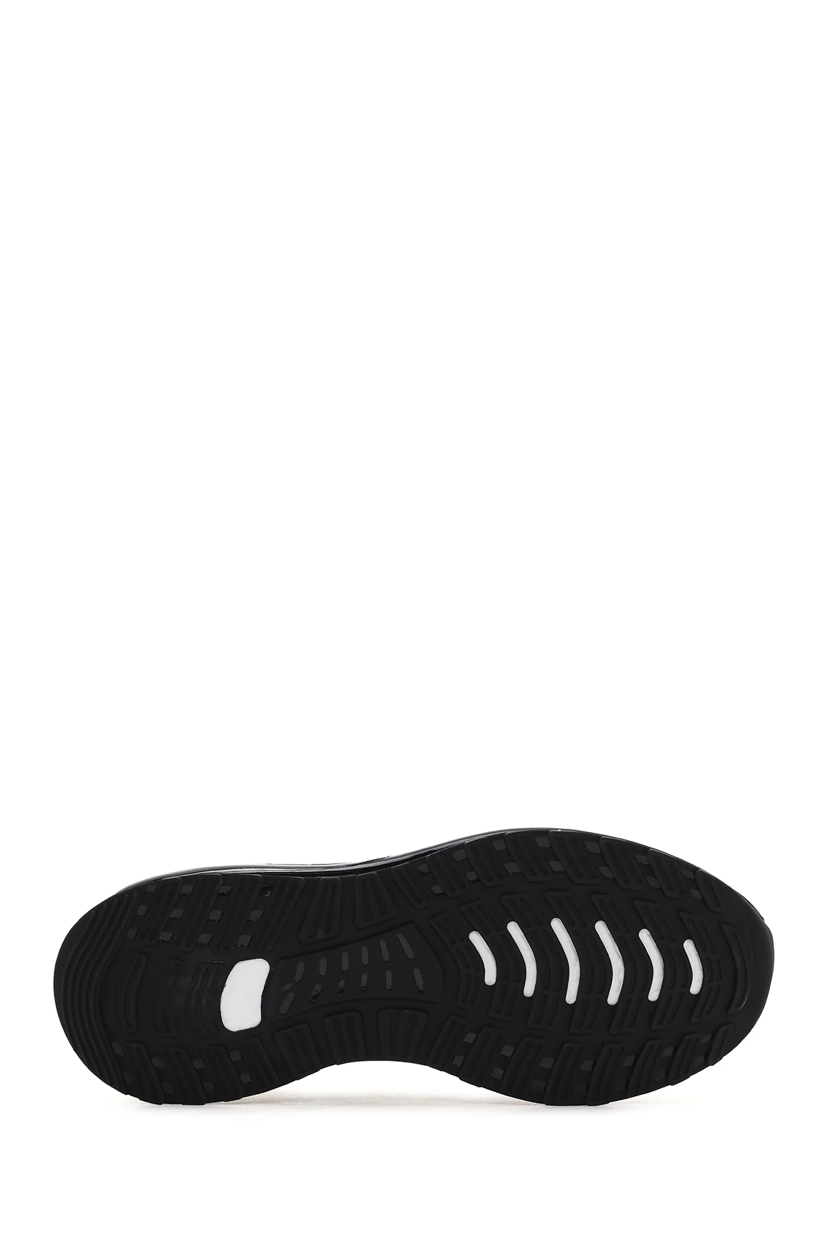 Erkek Siyah Kalın Tabanlı Bağcıklı Deri Casual Sneaker - Image 4