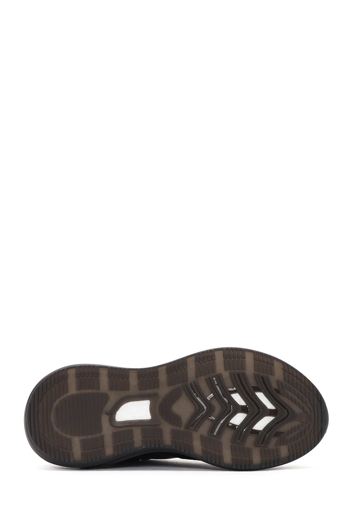 Erkek Siyah Kalın Tabanlı Bağcıklı Deri Sneaker - Image 4