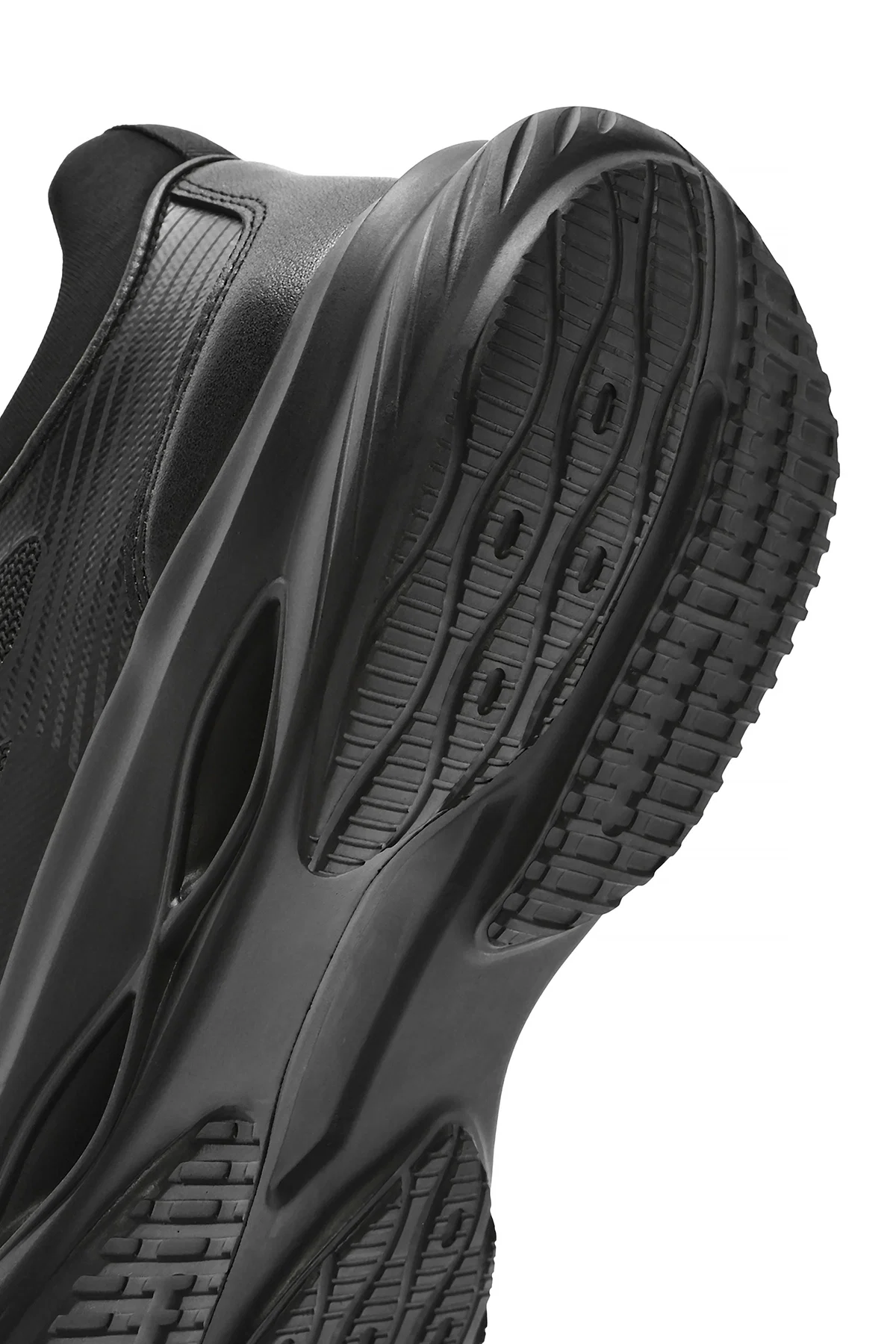 Erkek Siyah Kalın Tabanlı Bağcıklı Kumaş Sneaker - Image 8