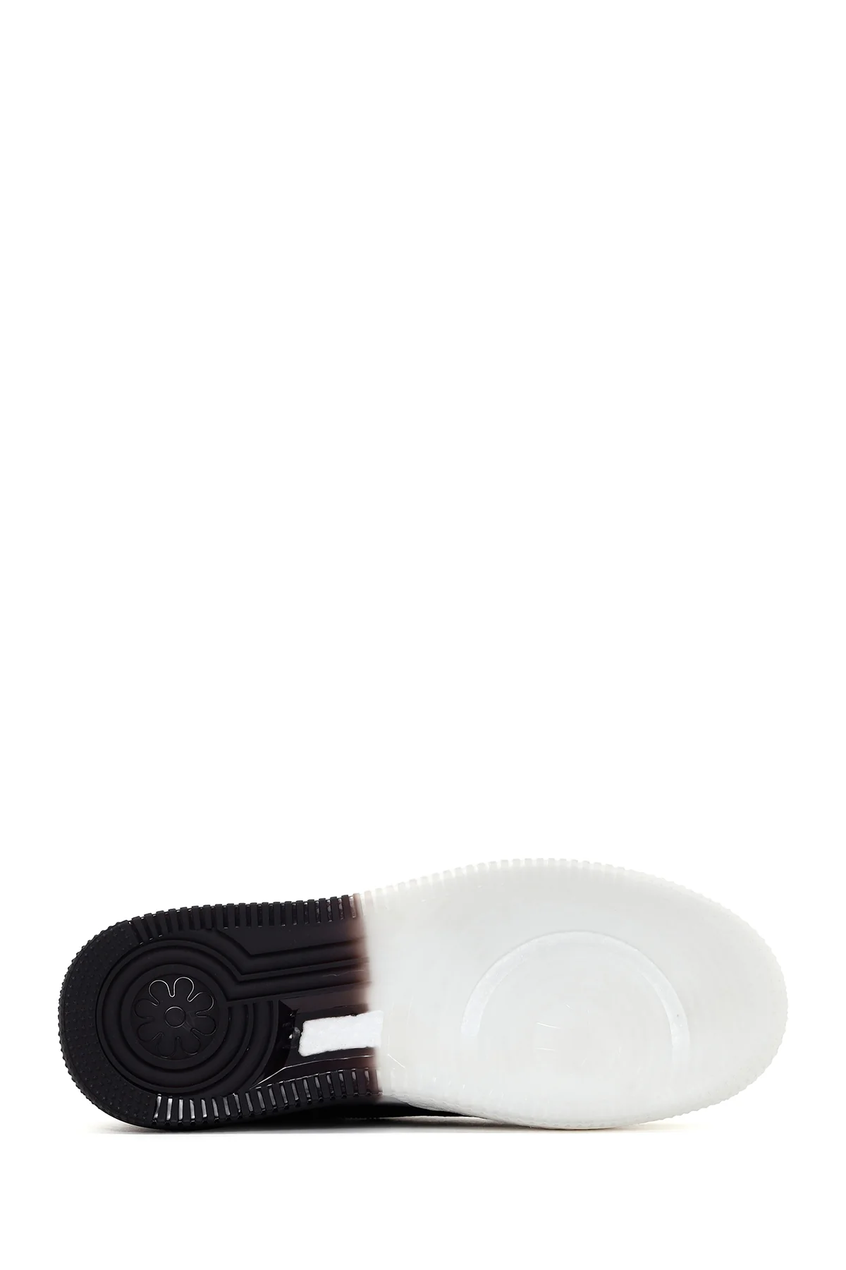 Erkek Siyah Kalın Tabanlı Deri Sneaker - Image 4