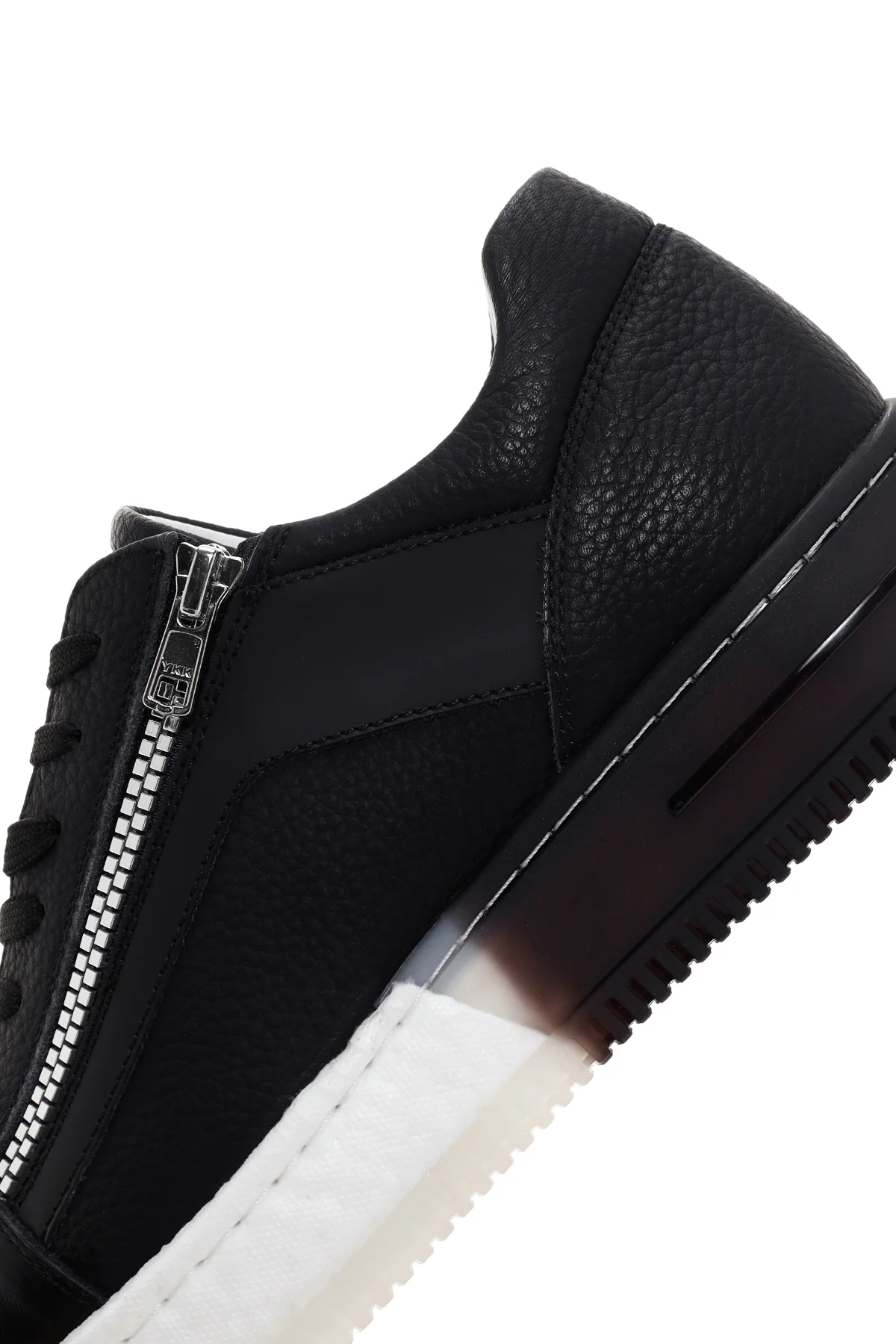 Erkek Siyah Kalın Tabanlı Deri Sneaker - Image 8