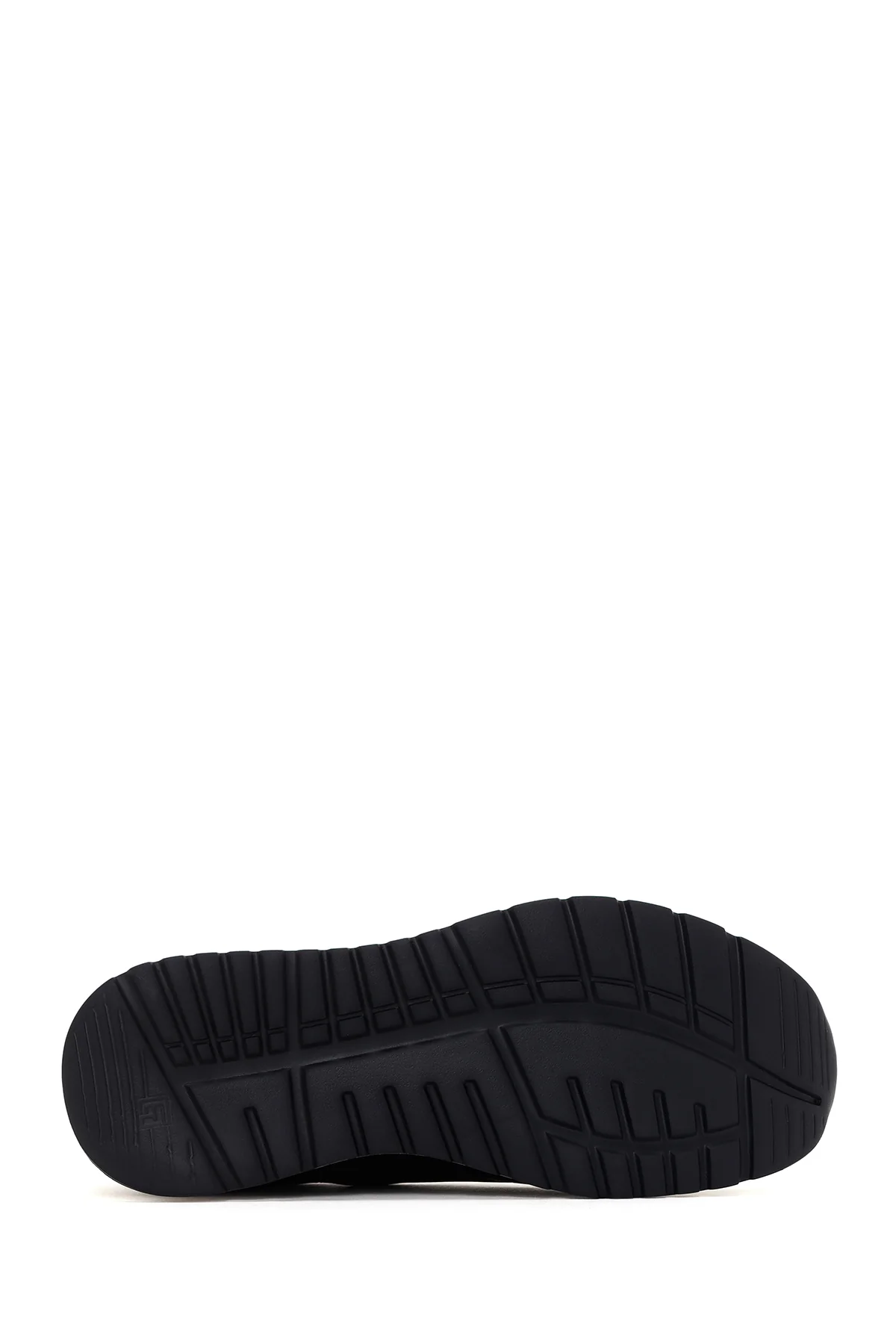Erkek Siyah Kalın Tabanlı Deri Sneaker - Image 4