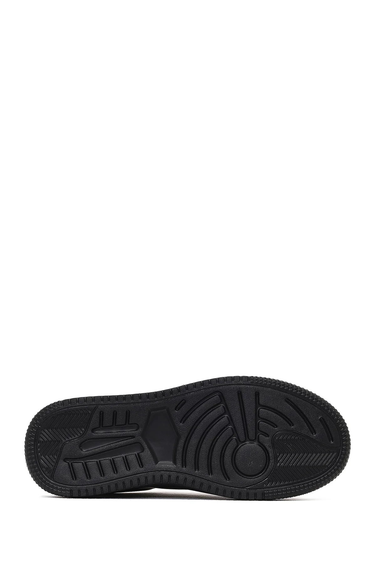 Erkek Siyah Kalın Tabanlı Deri Sneaker - Image 4
