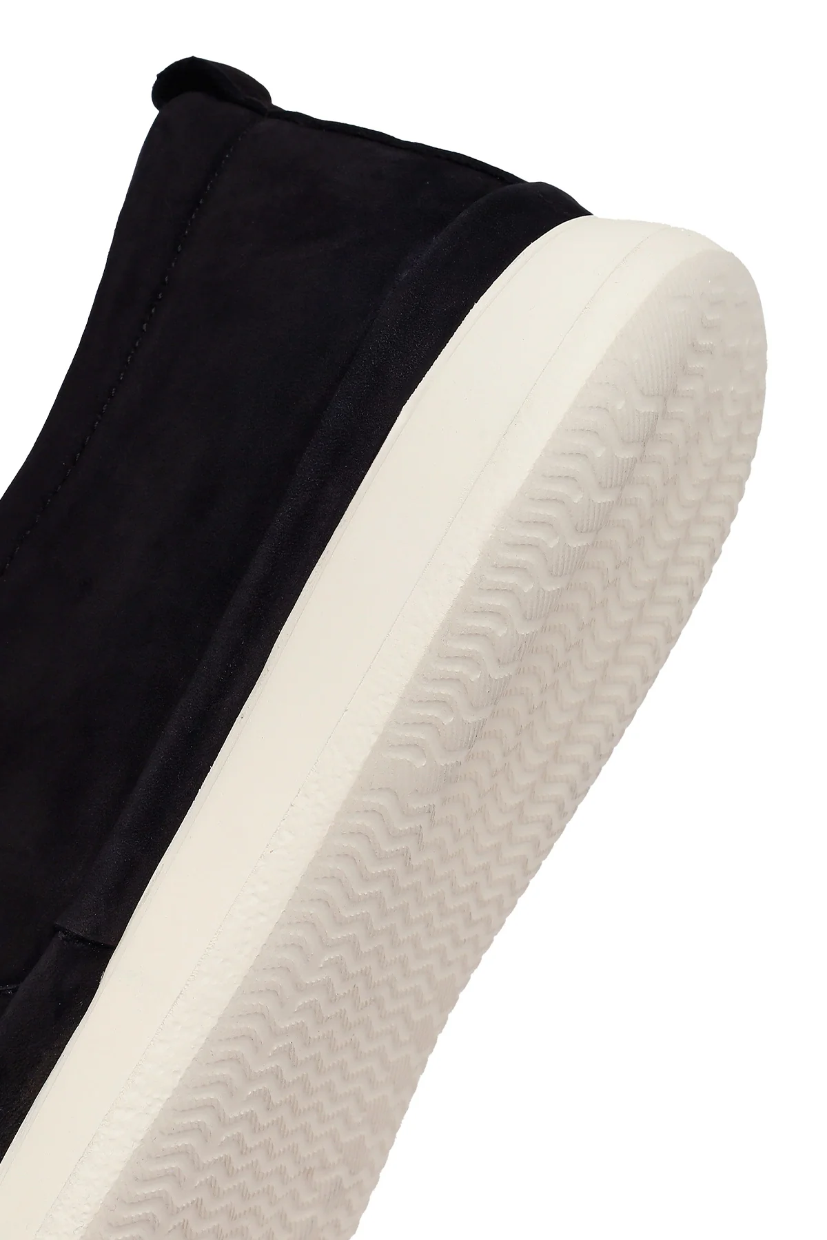 Erkek Siyah Kalın Tabanlı Nubuk Deri Konfor Loafer - Image 9