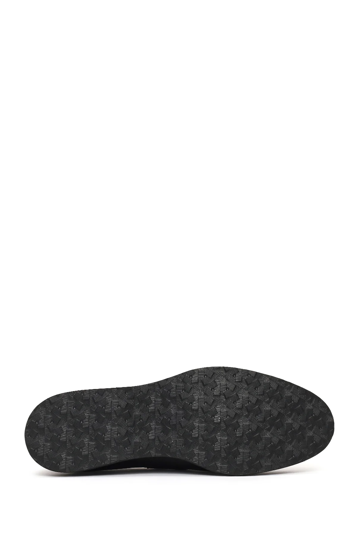 Erkek Siyah Kalın Tabanlı Püsküllü Deri Loafer - Image 5