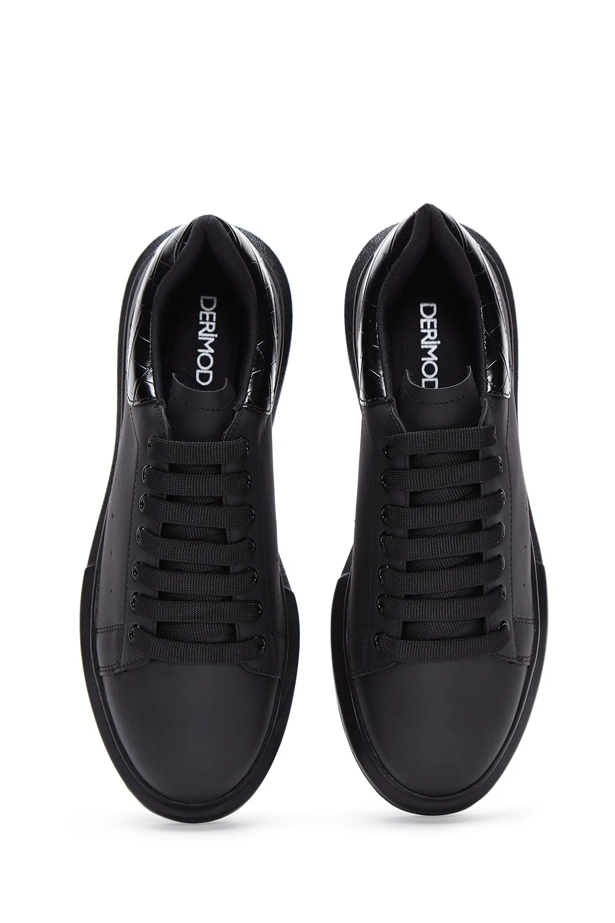 Erkek Siyah Kalın Tabanlı Sneaker - Image 5