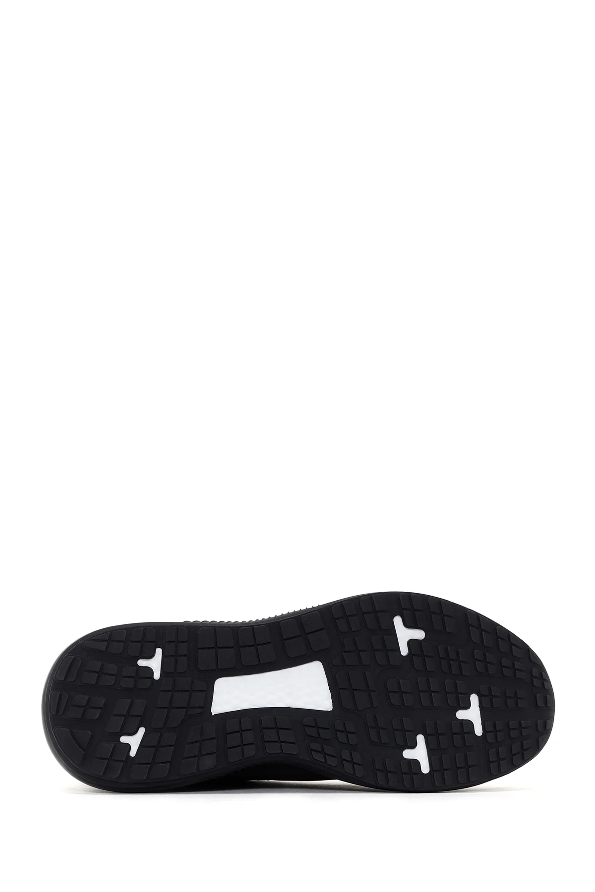 Erkek Siyah Koyu Gri Kalın Tabanlı Nubuk Deri Sneaker - Image 4