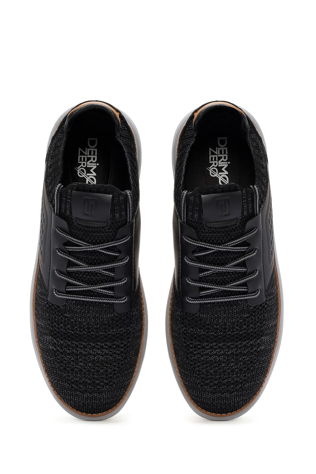 Erkek Siyah Kumaş Sneaker - Image 7