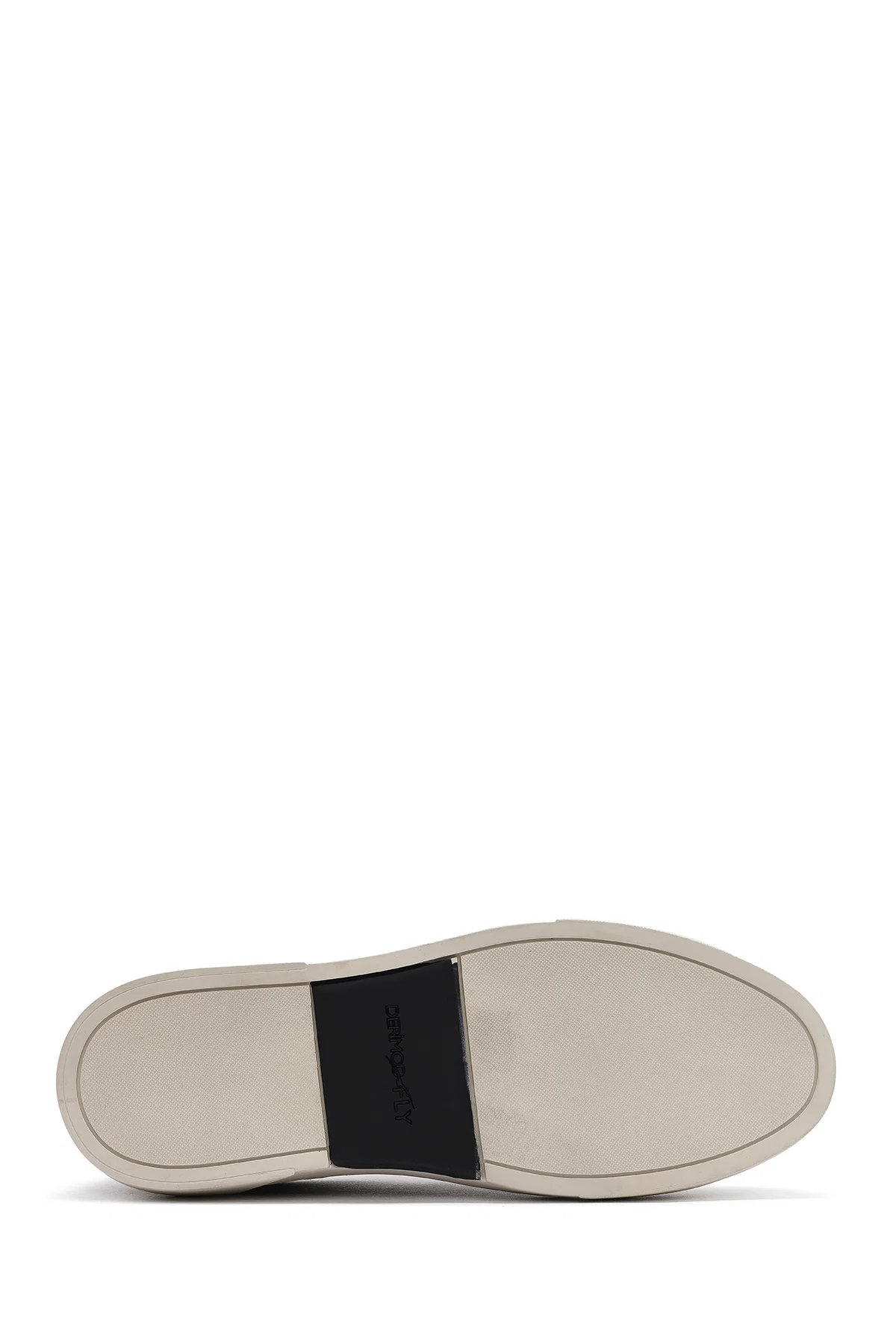 Erkek Siyah Lastikli Deri Sneaker - Image 4