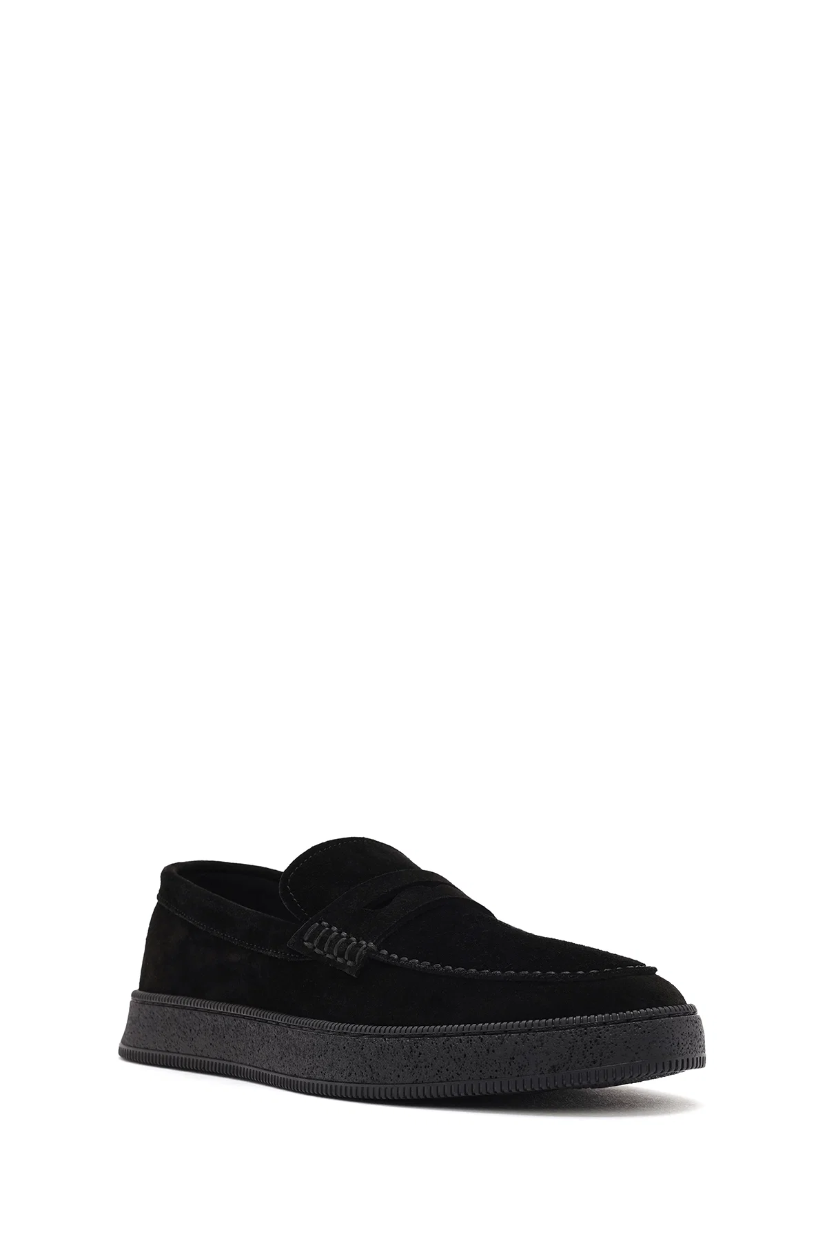 Erkek Siyah Makosen Süet Deri Loafer - Image 6