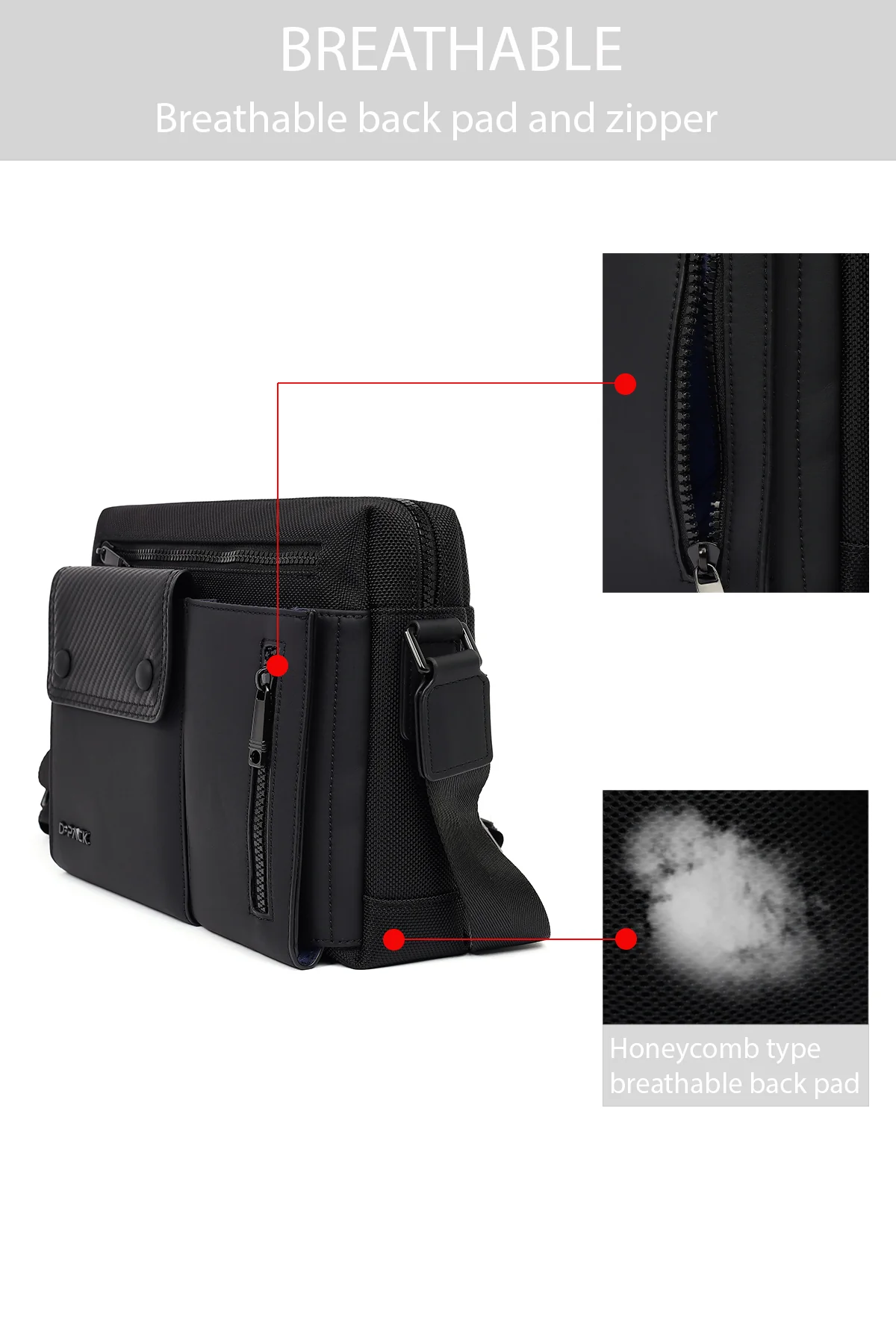 Erkek Siyah Mini Postacı Çantası - Image 8