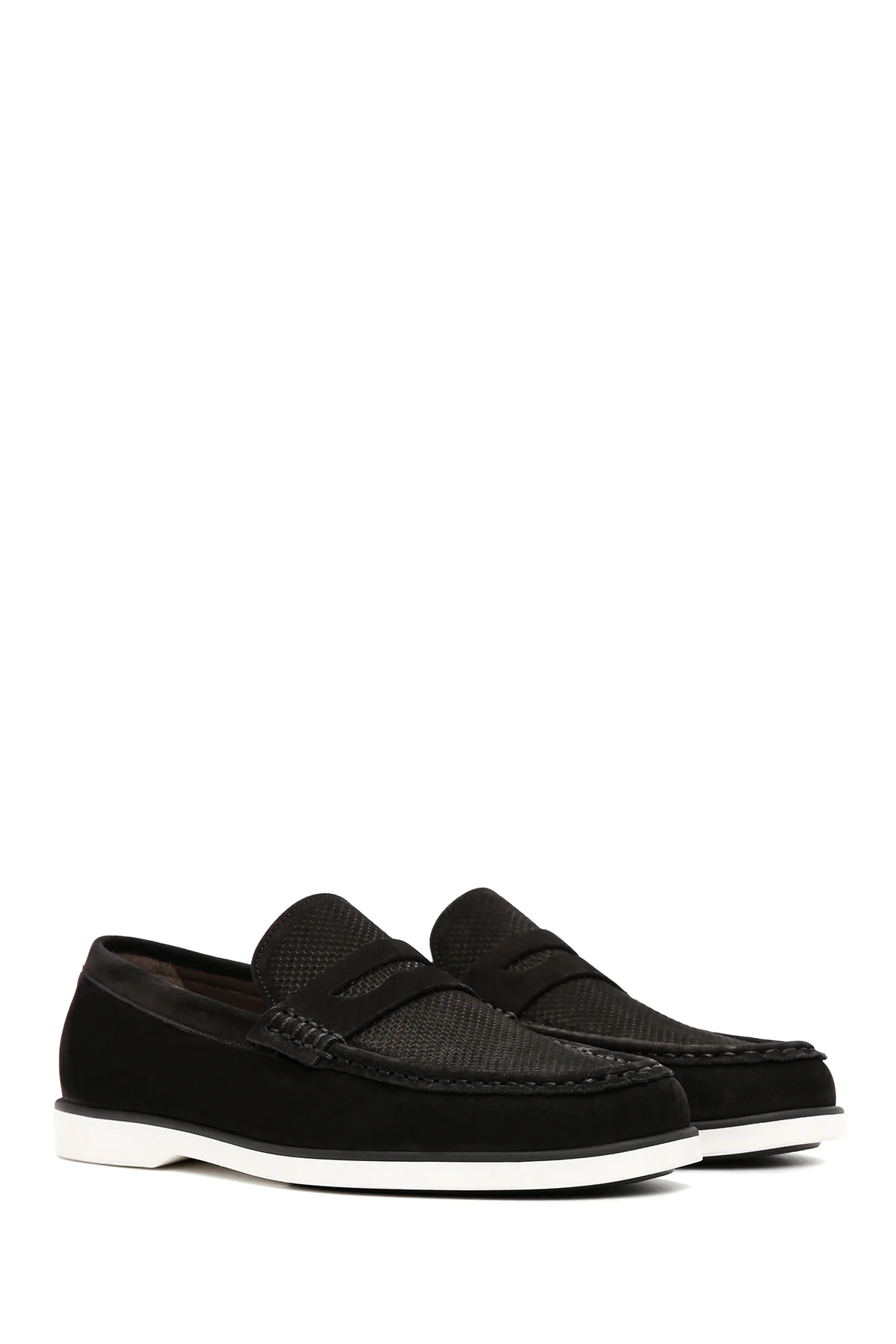 Erkek Siyah Nubuk Deri Casual Loafer - Image 3