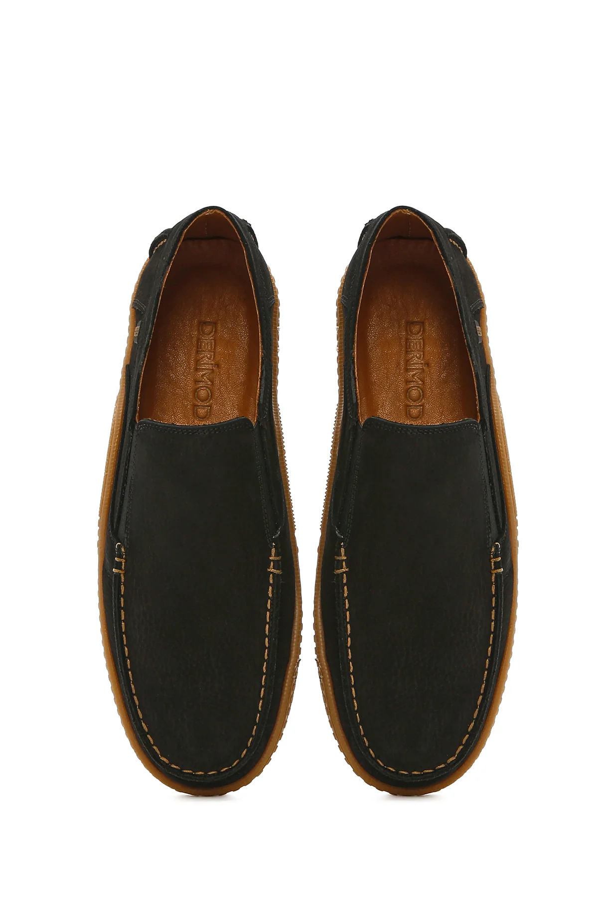 Erkek Siyah Nubuk Deri Comfort Loafer - Image 4