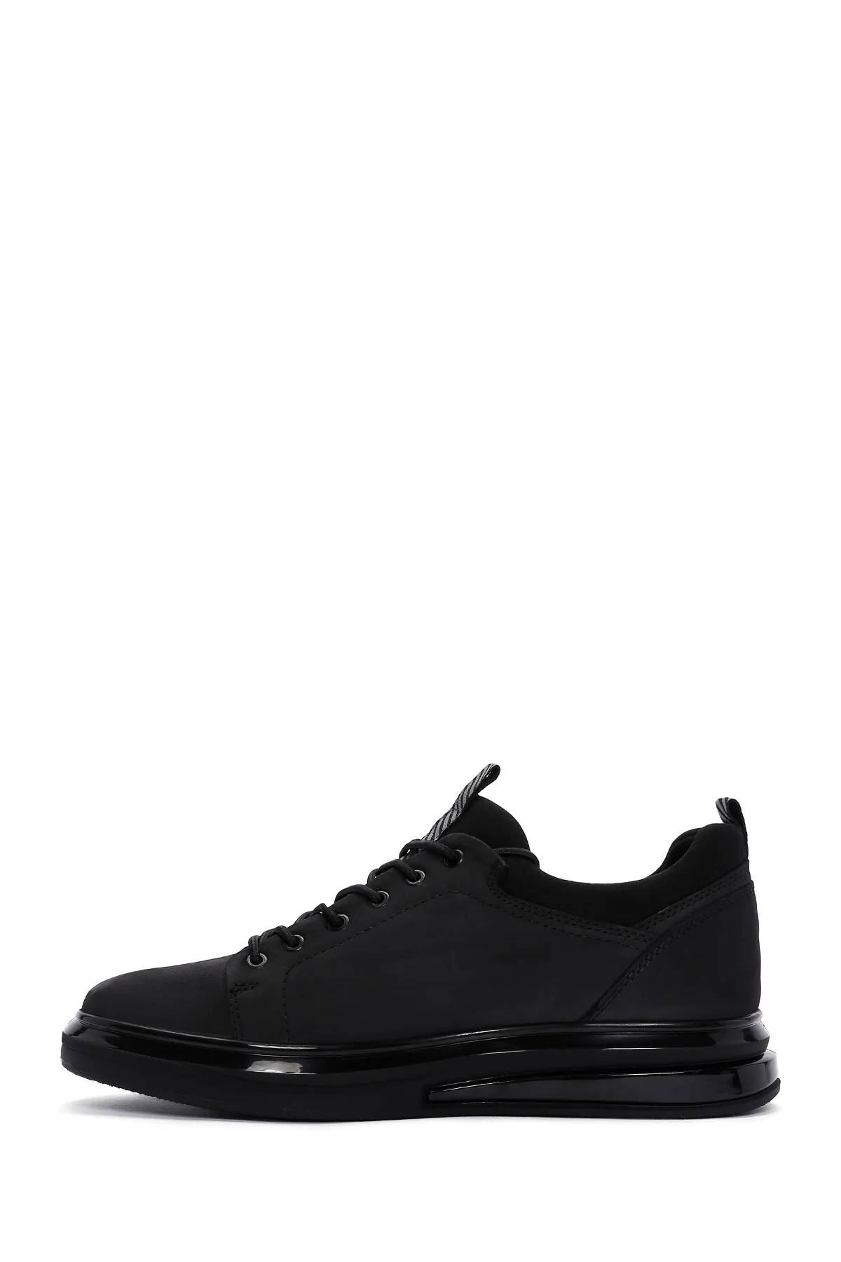 Erkek Siyah Nubuk Deri Sneaker - Image 2