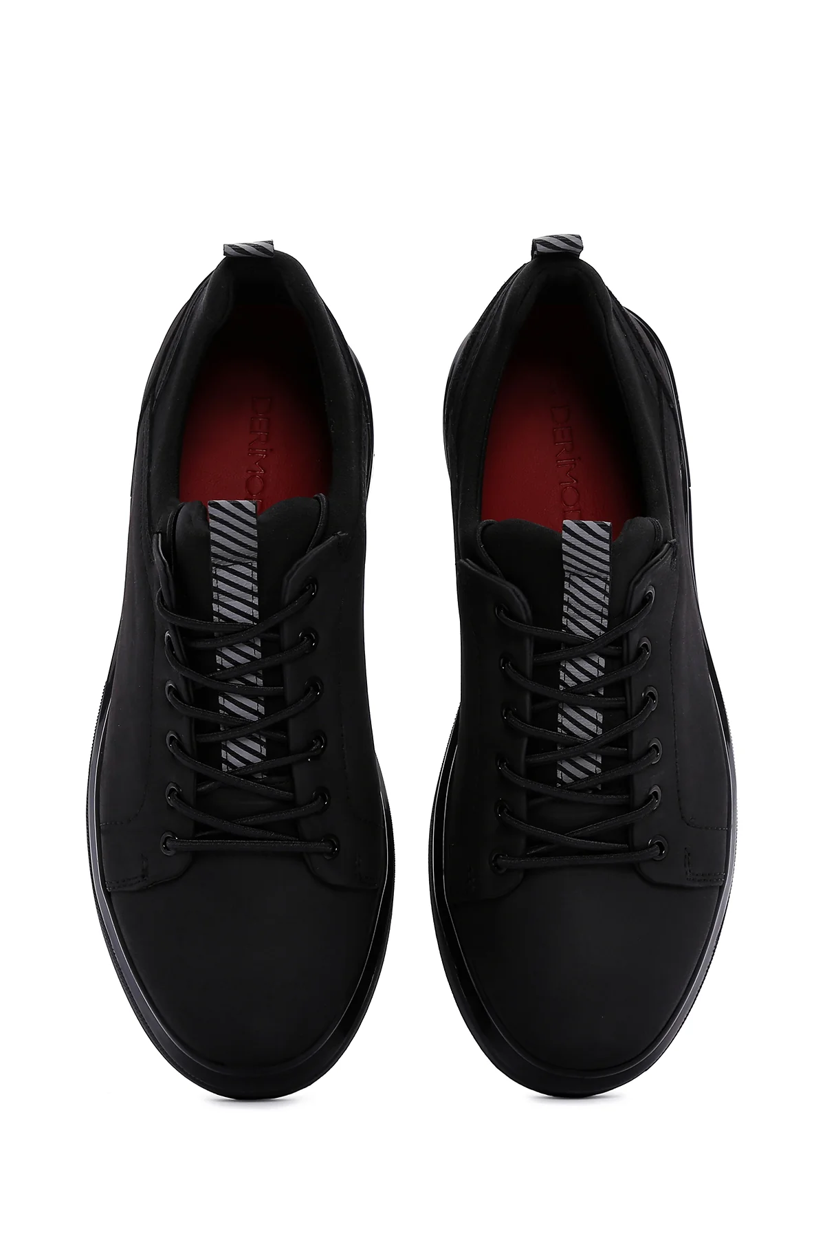 Erkek Siyah Nubuk Deri Sneaker - Image 6