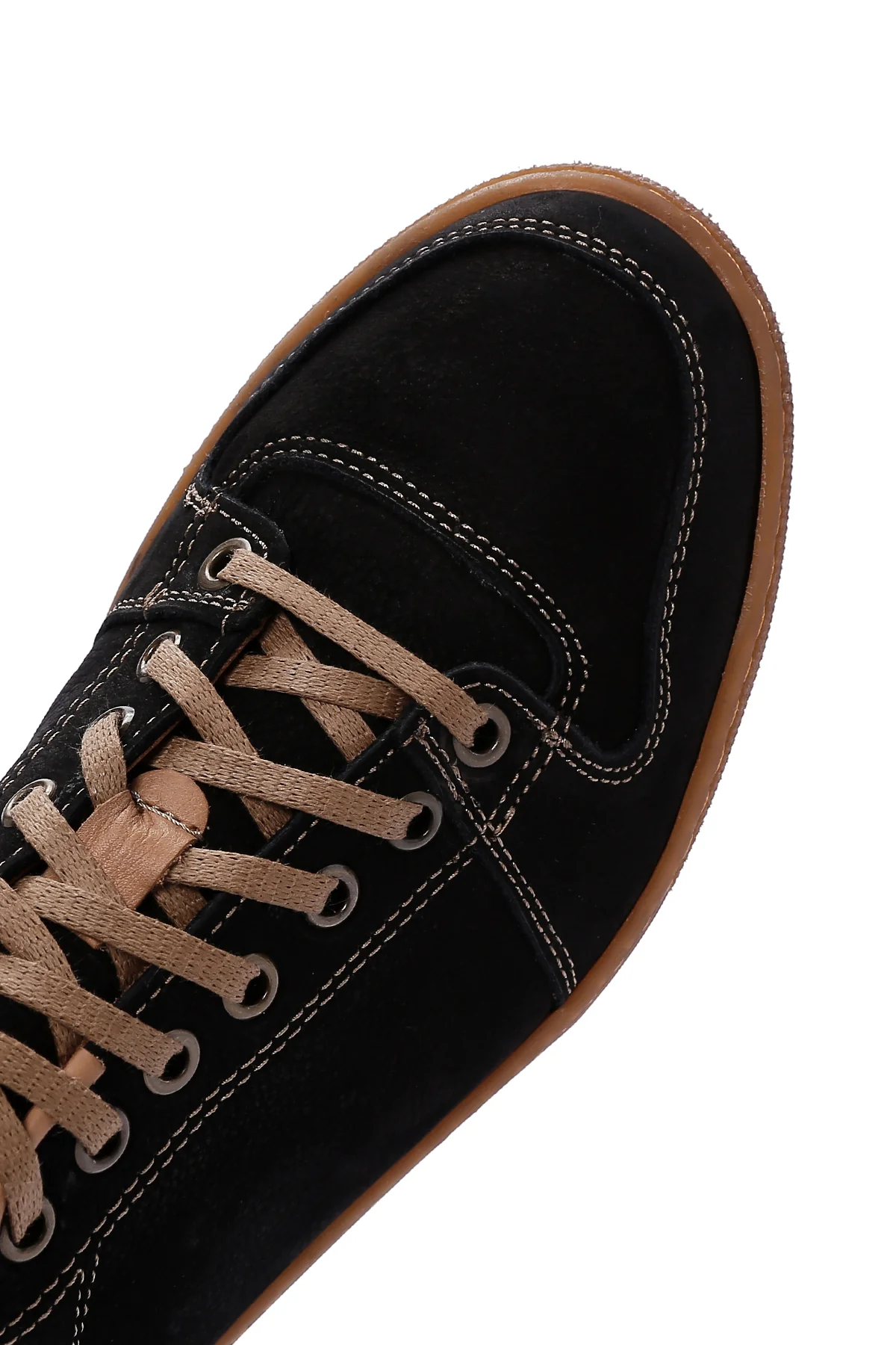 Erkek Siyah Nubuk Deri Sneaker - Image 9