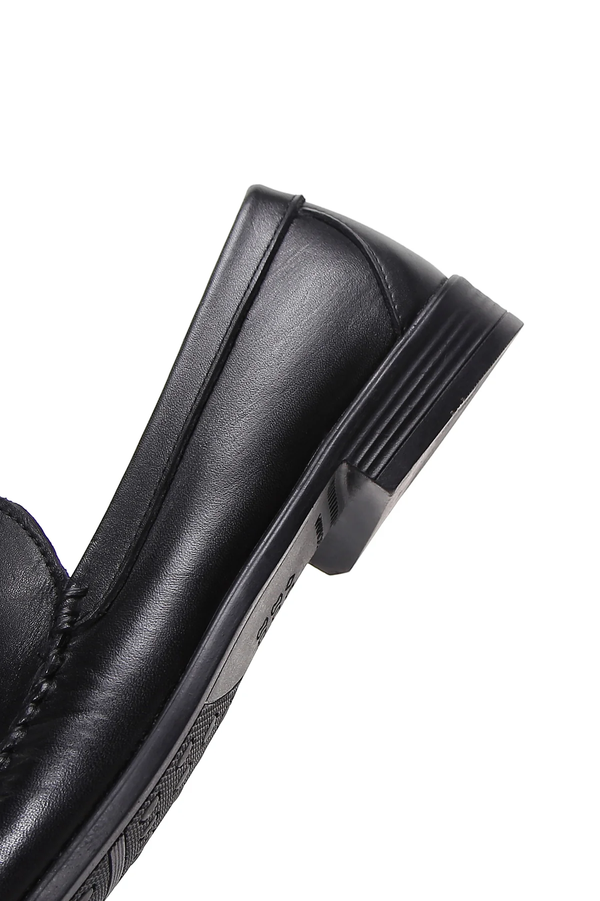 Erkek Siyah Püsküllü Deri Casual Loafer - Image 7